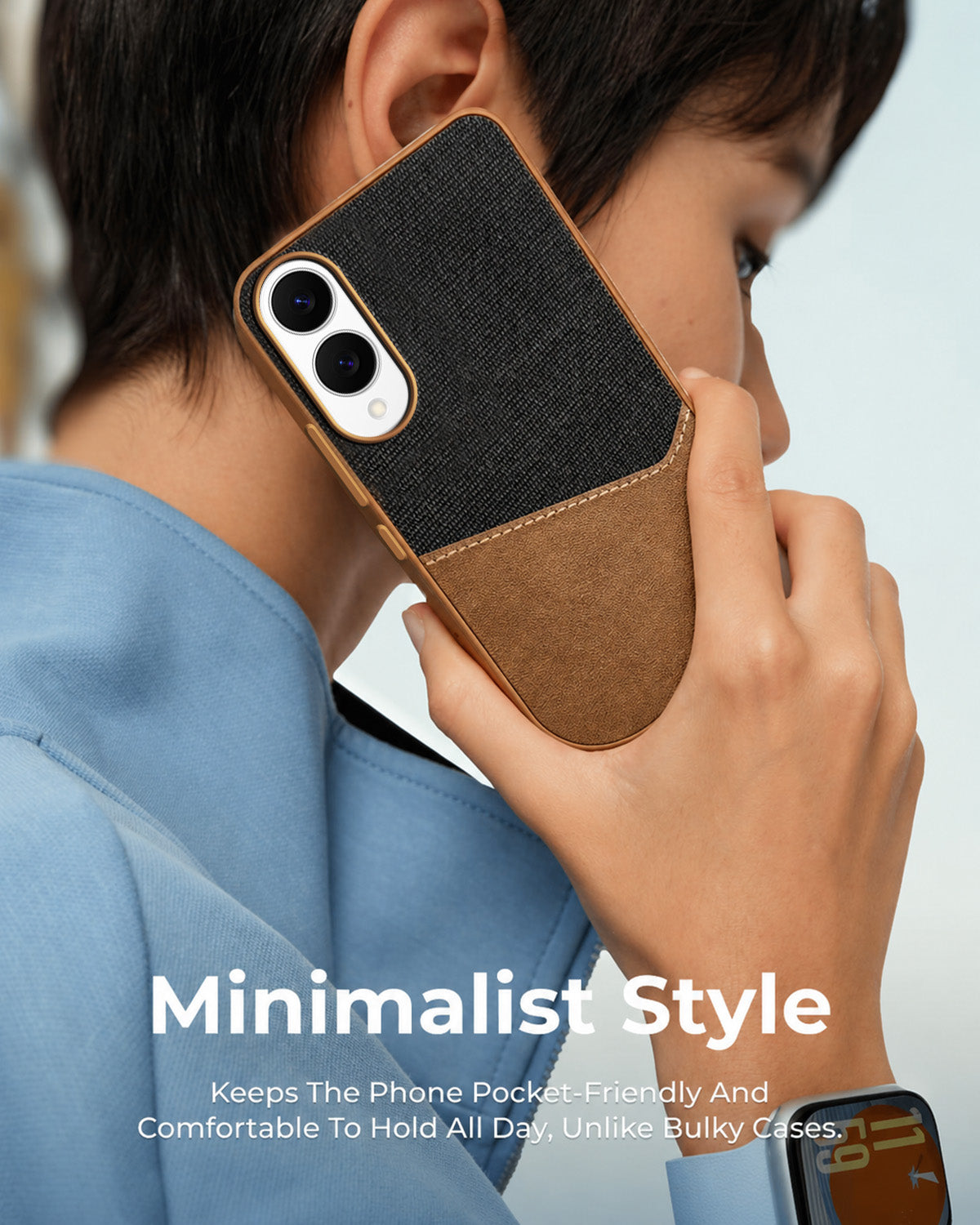 For Samsung Galaxy S25 Edge (Dual PU Leather Stitch | Professional Minimalist | Soft and Flexible)