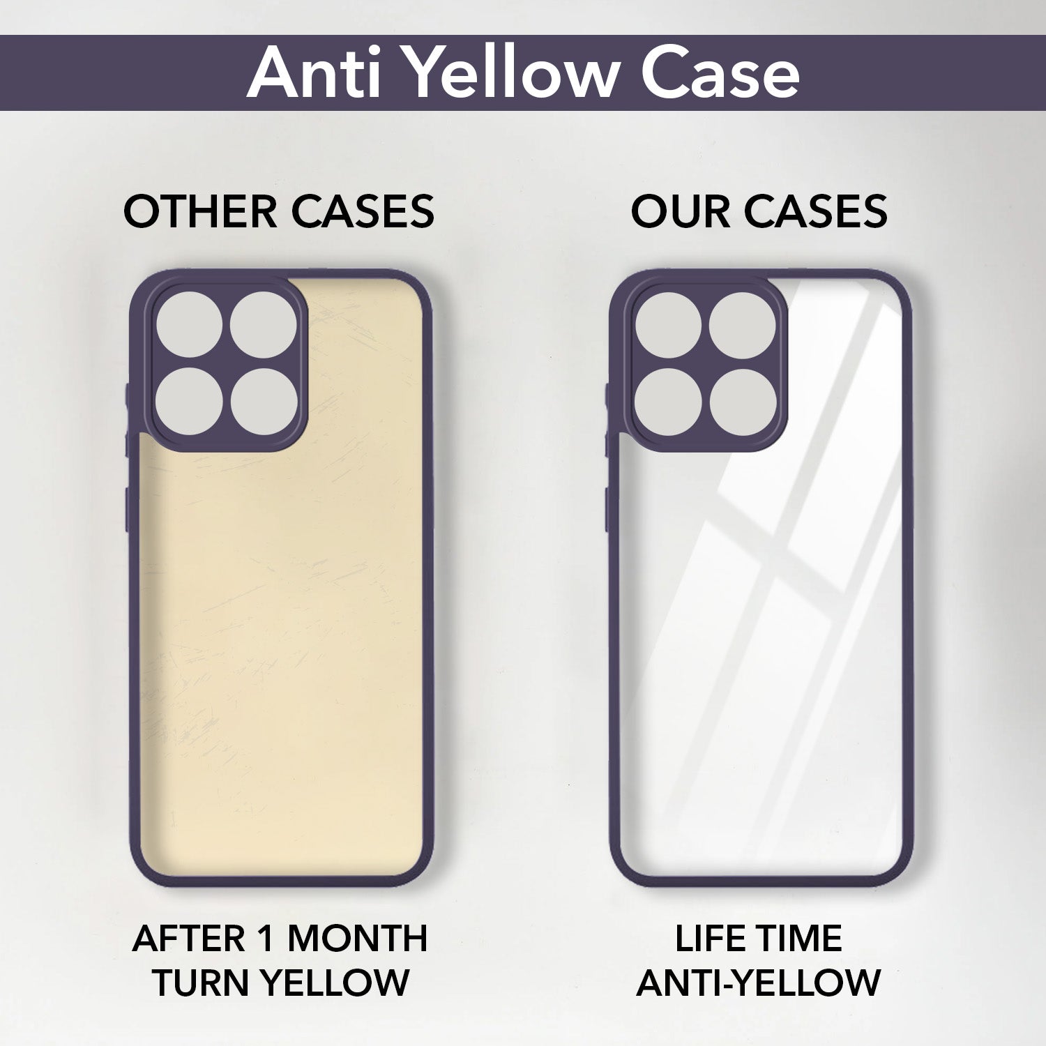 For Motorola Moto Edge 70 Fusion Back Cover Case Ultra-Hybrid (Lifetime Anti Yellow | Anti Scratch | Crystal Clear Shockproof)
