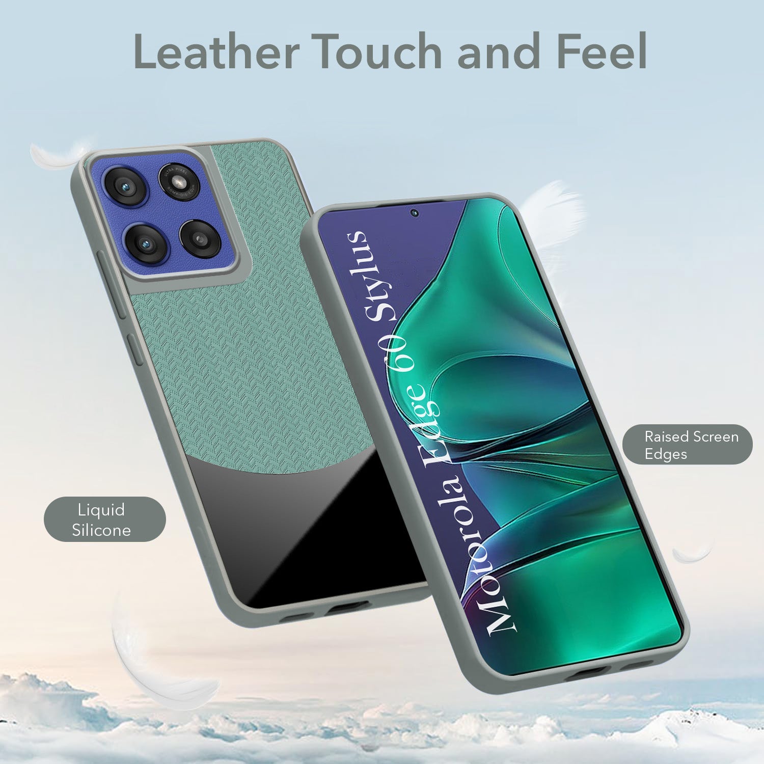 For Motorola Moto Edge 60 Stylus Silicone Finish Back Cover Case (Premium Minimalist Professional Feel | Camera Protection Bump)