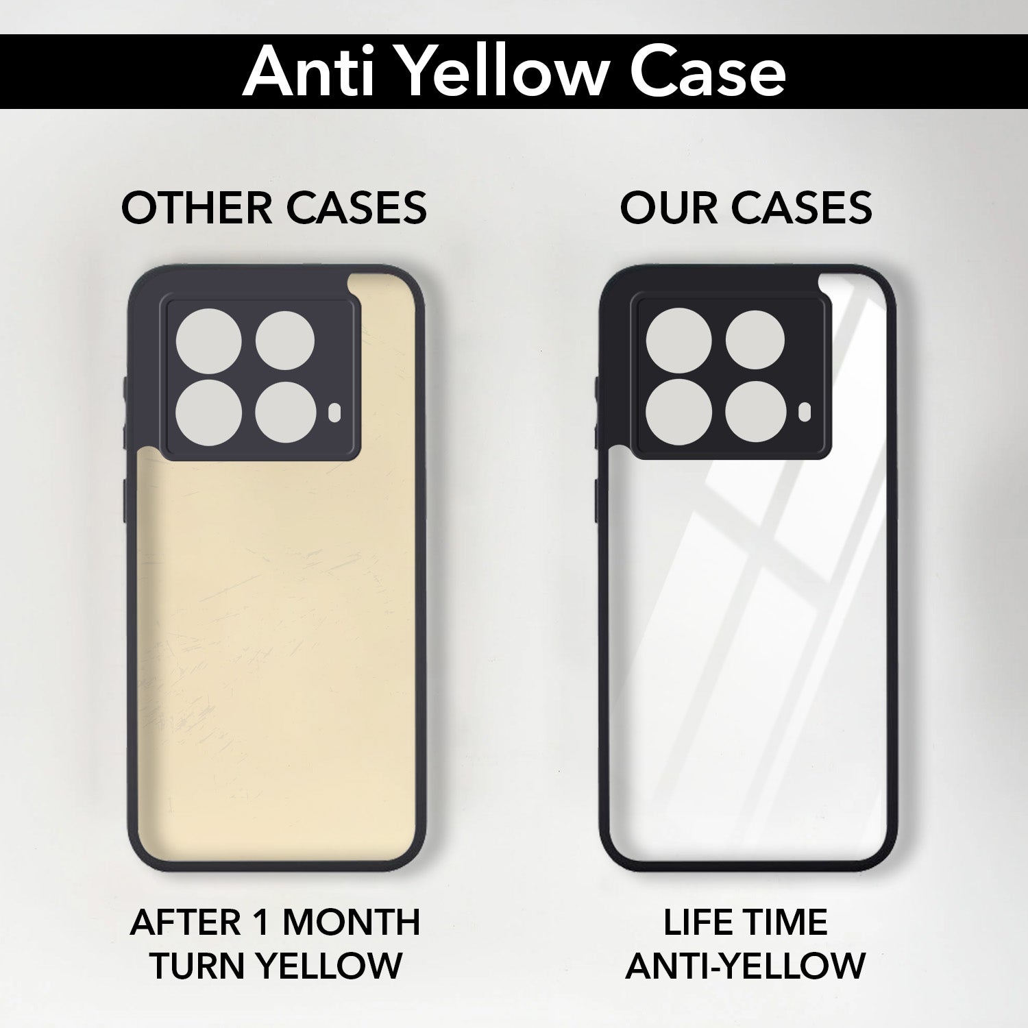 For Infinix Note 40 Back Cover Case (Lifetime Anti Yellow | Anti Scratch | Crystal Clear Shockproof)