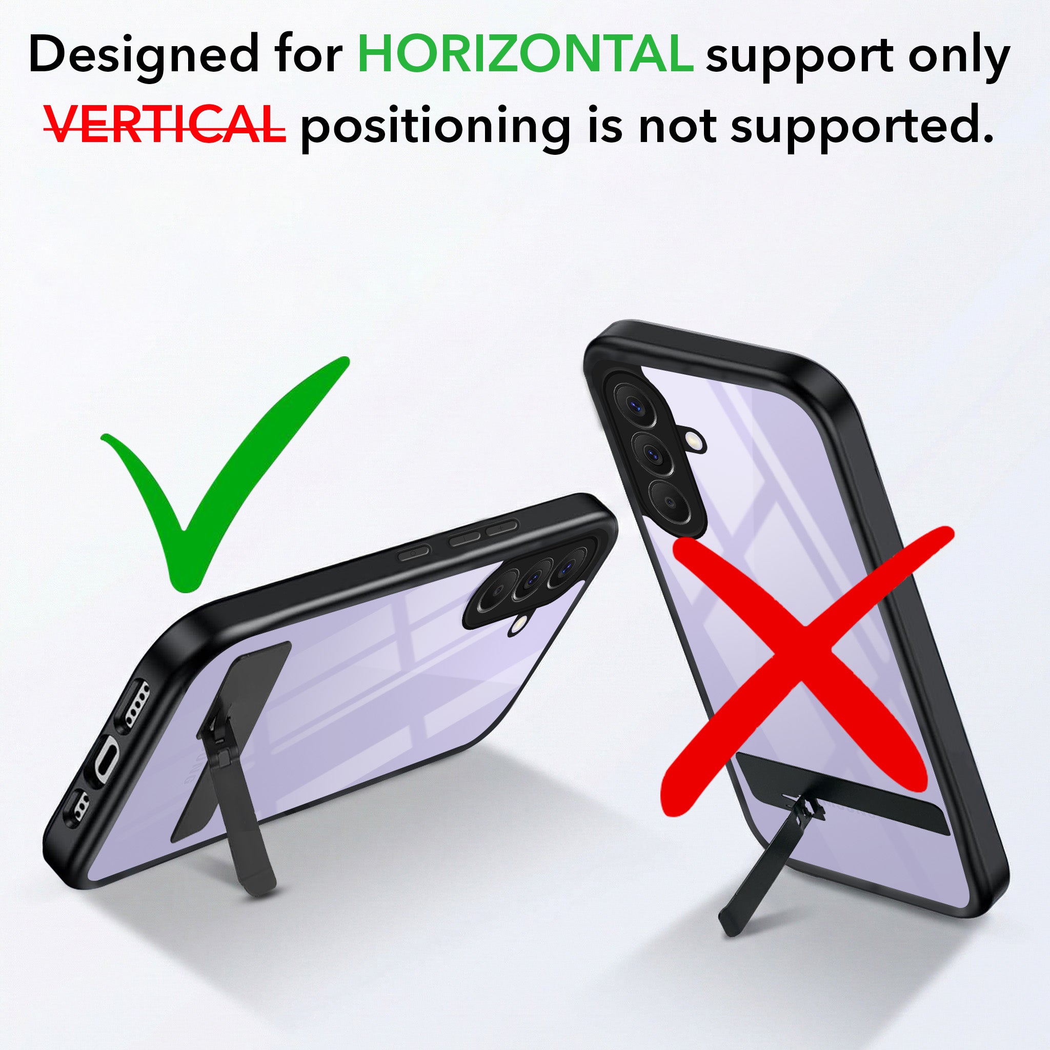 For Samsung Galaxy A57 5G Back Cover Case (Built-in Stand | Lifetime Anti Yellow | Kickstand Shockproof | Camera Protection | MagSafe Compatible)