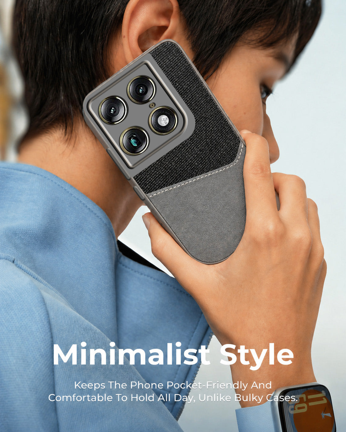 For Motorola Moto Signature 5G Back Cover Case (Dual PU Leather Stitch | Professional Minimalist | Soft and Flexible)