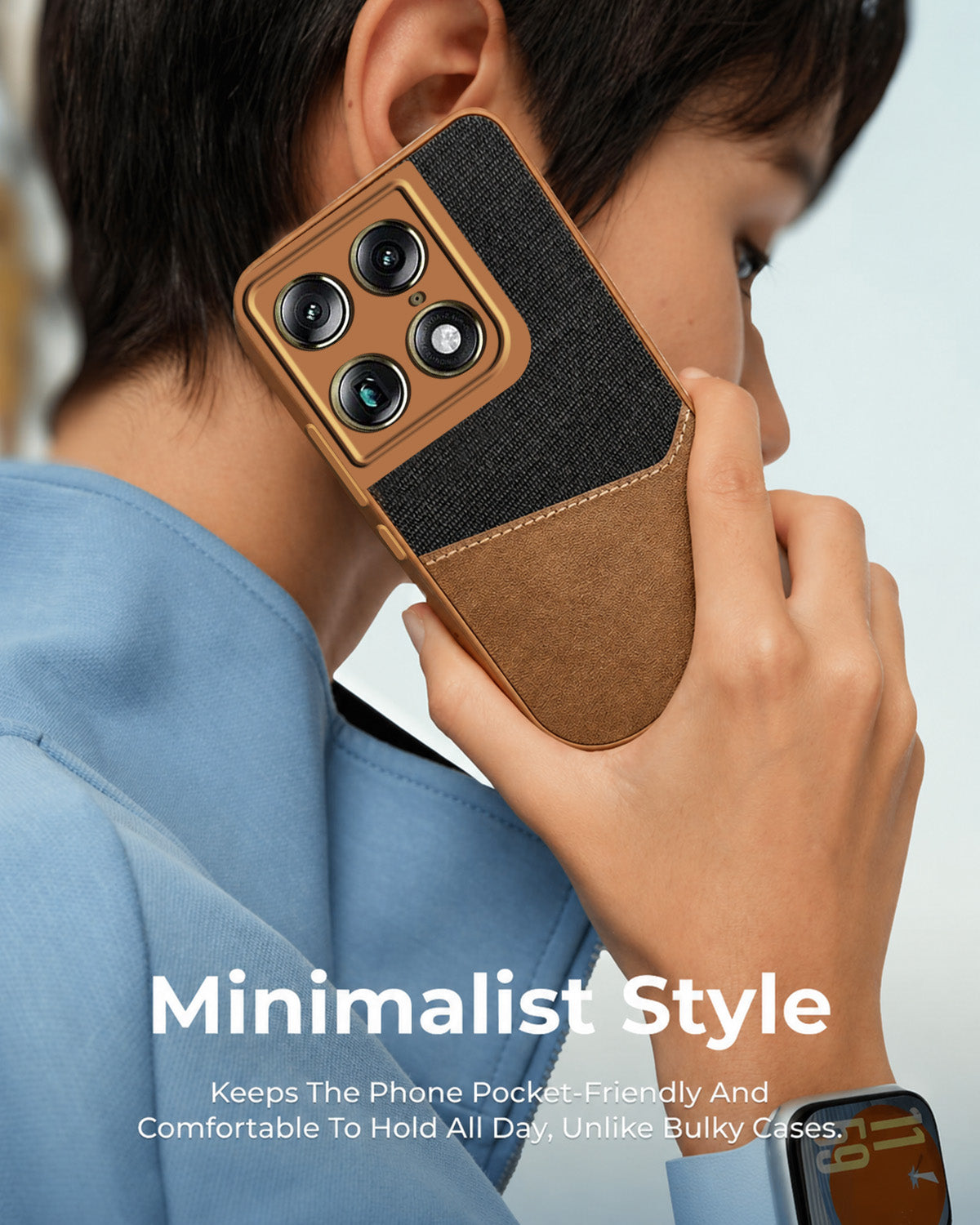 For Motorola Moto Signature 5G Back Cover Case (Dual PU Leather Stitch | Professional Minimalist | Soft and Flexible)
