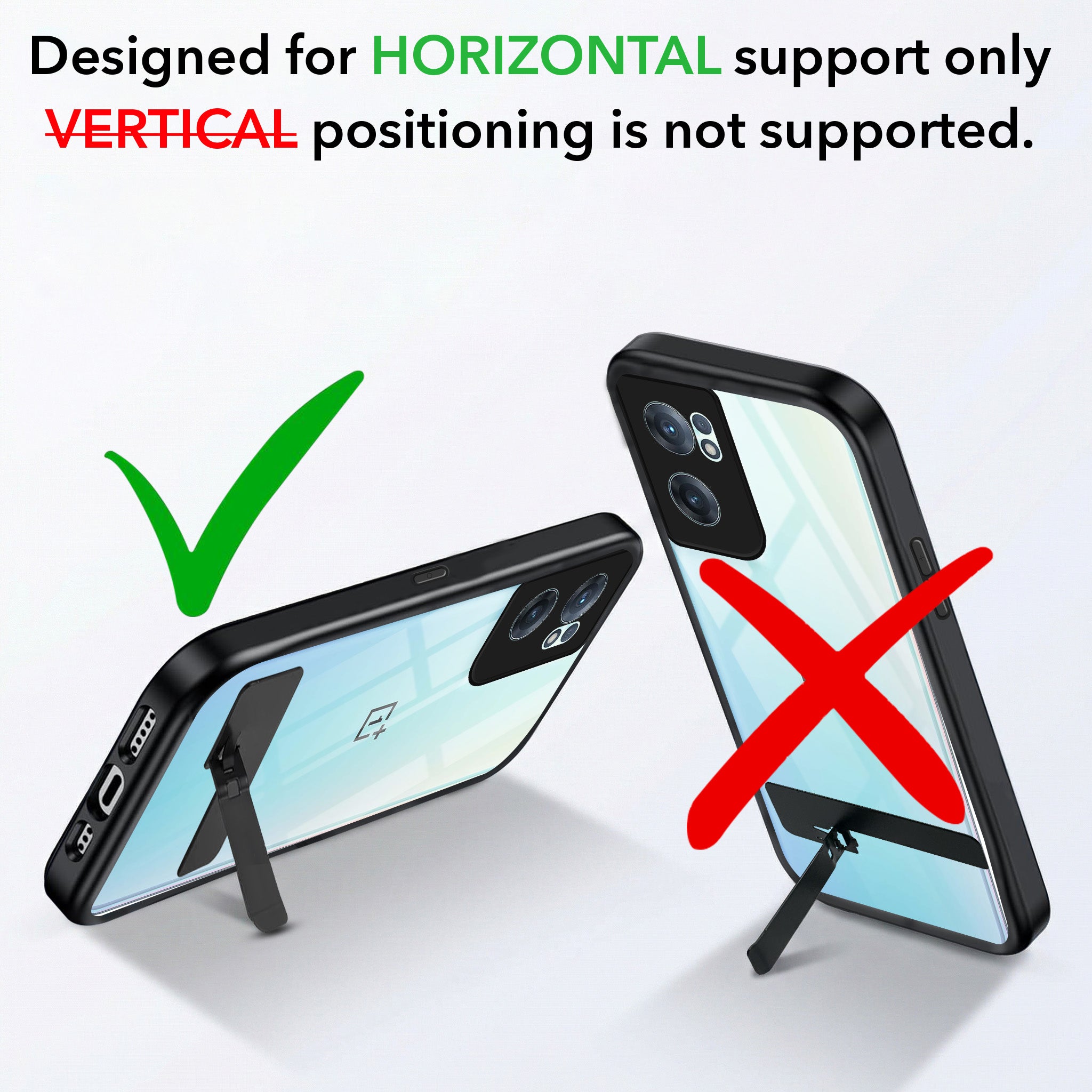 For OnePlus Nord CE 2 5G Back Cover Case (Built-in Stand | Lifetime Anti Yellow | Kickstand Shockproof | Camera Protection | MagSafe Compatible)
