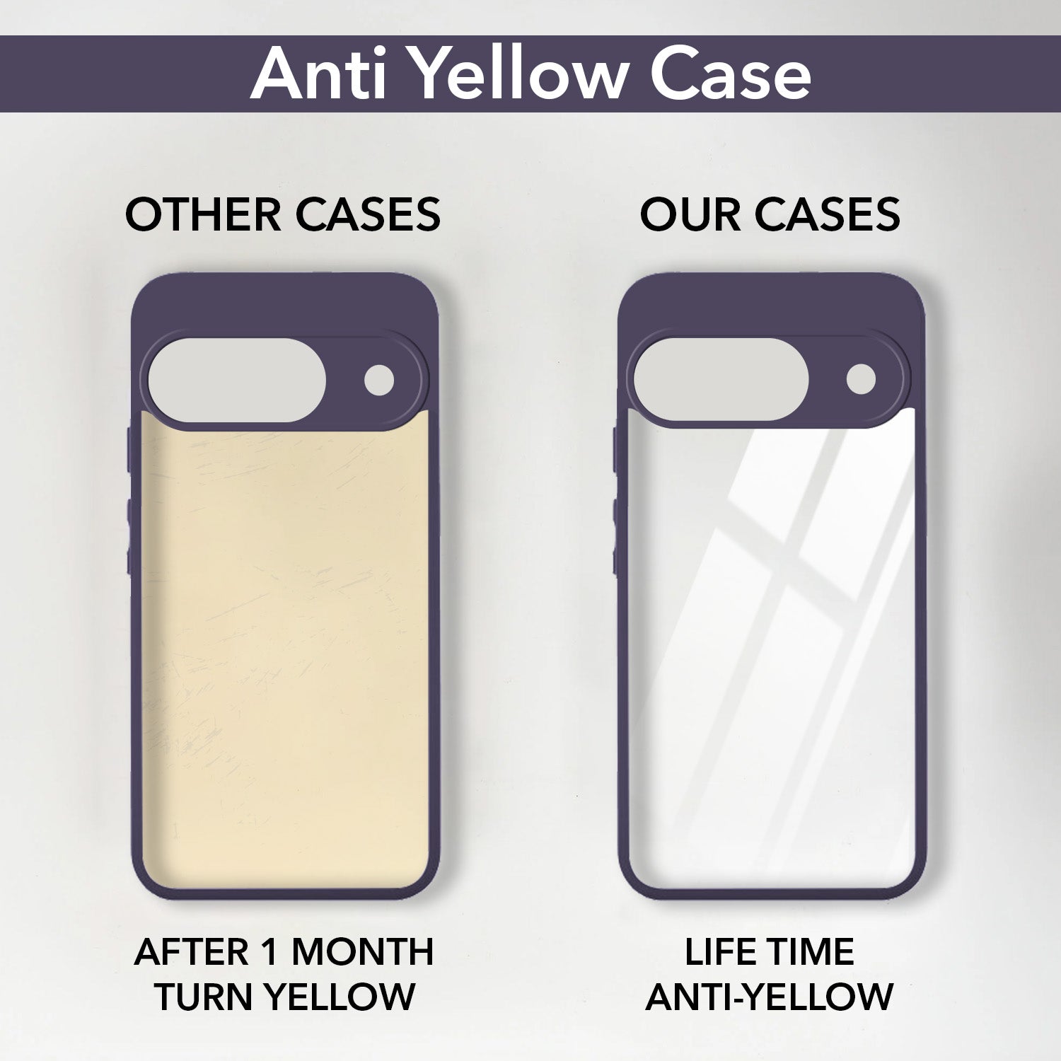 For Google Pixel 9 Back Cover Case Ultra-Hybrid (Lifetime Anti Yellow | Anti Scratch | Crystal Clear Shockproof)
