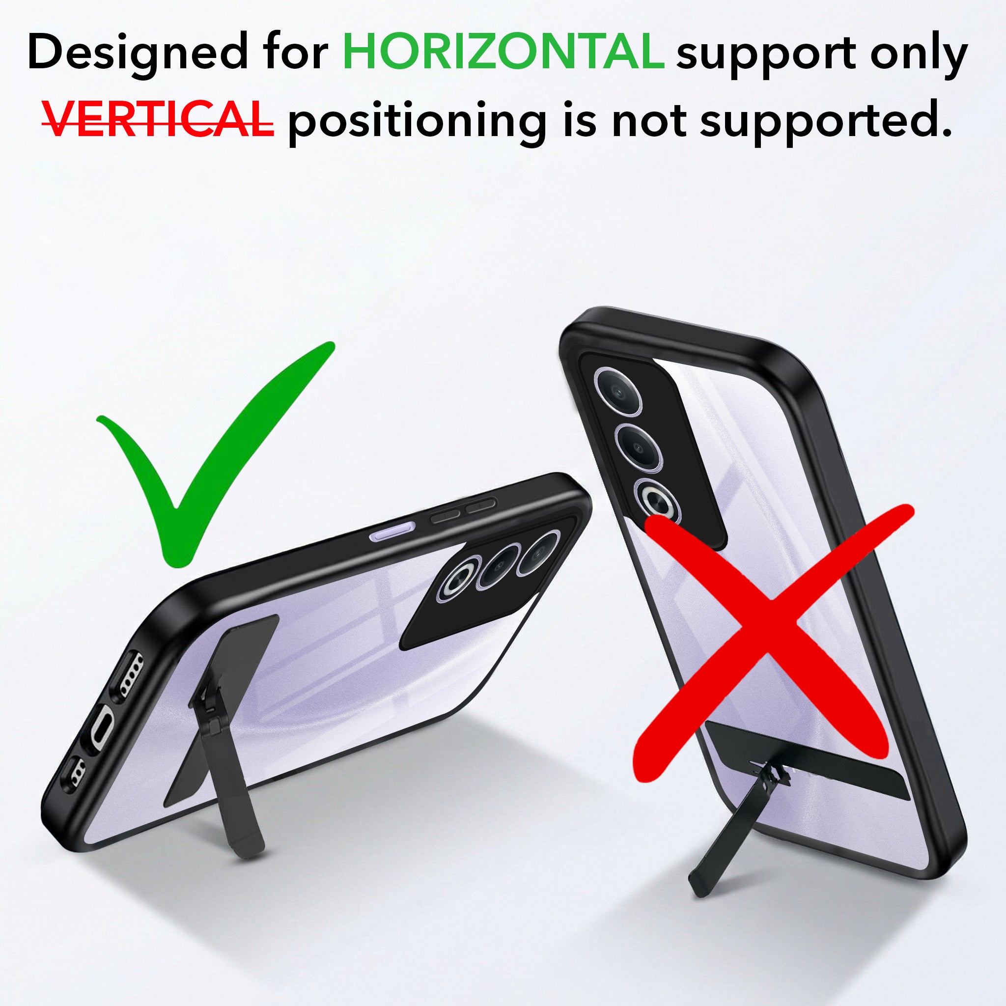 For Oppo A3 Pro 5G Back Cover Case (Built-in Stand | Lifetime Anti Yellow | Kickstand Shockproof | Camera Protection | MagSafe Compatible)