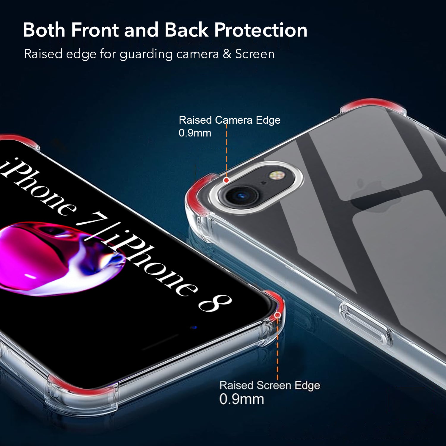 For Apple iphone 7 Back Cover Shockproof Crystal-Clear (Drop & Camera Protection | Hard Polycarbonate)