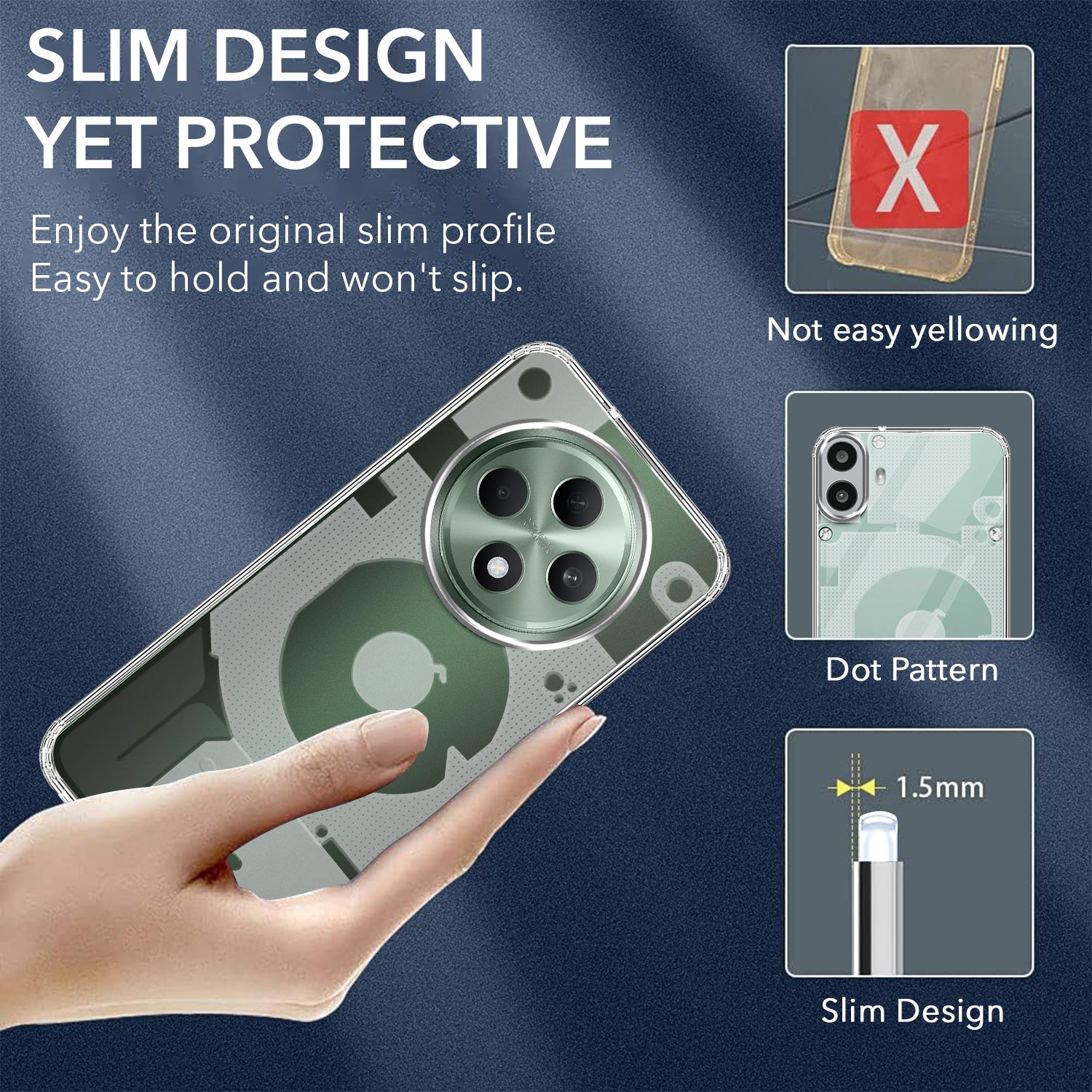For Oppo F27 Back Cover (Silicone Matte Shockproof Case with Camera Protection | Soft and Flexible | Transparent)