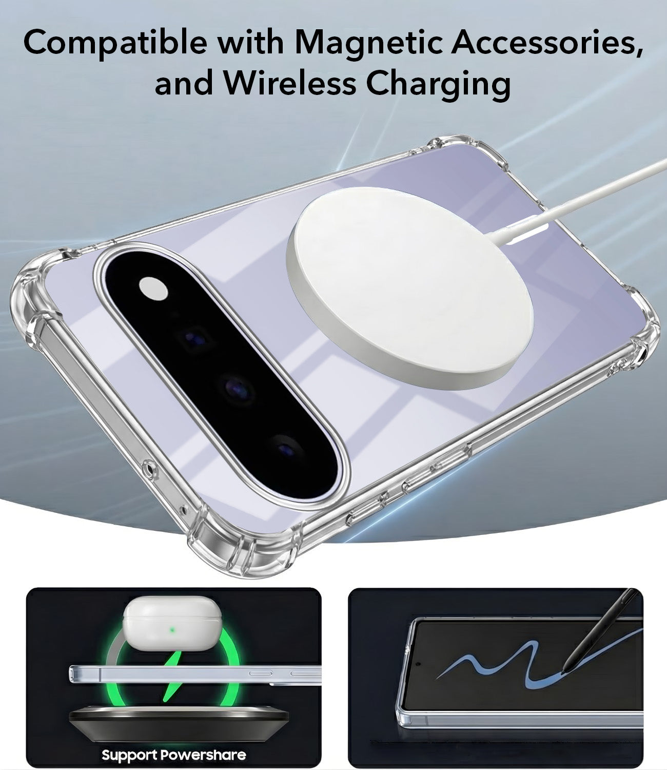 For Google Pixel 11 Back Cover Shockproof Crystal-Clear (Magsafe Wireless Support | Drop & Camera Protection | Hard Polycarbonate)
