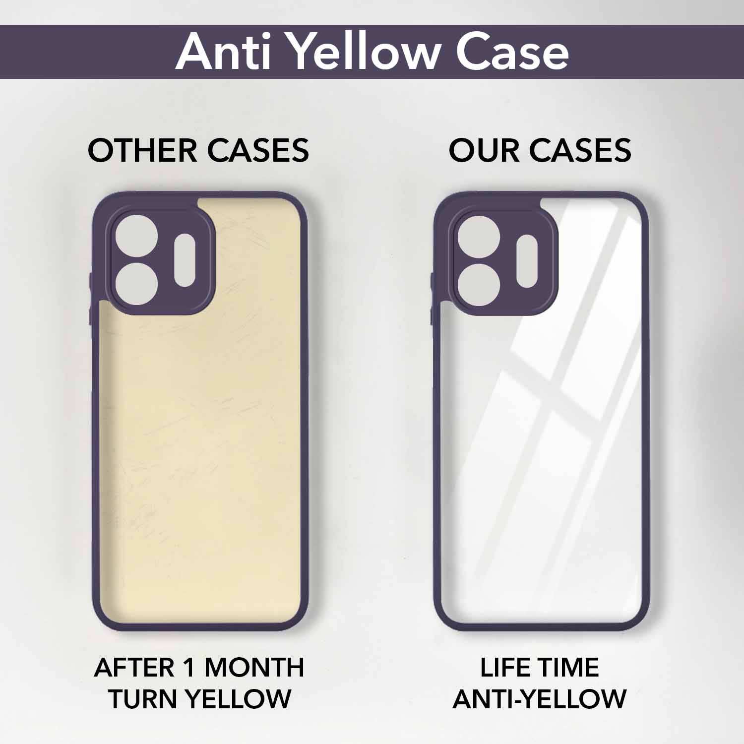 For OnePlus N6 Back Cover Case Ultra-Hybrid (Lifetime Anti Yellow | Anti Scratch | Crystal Clear Shockproof)