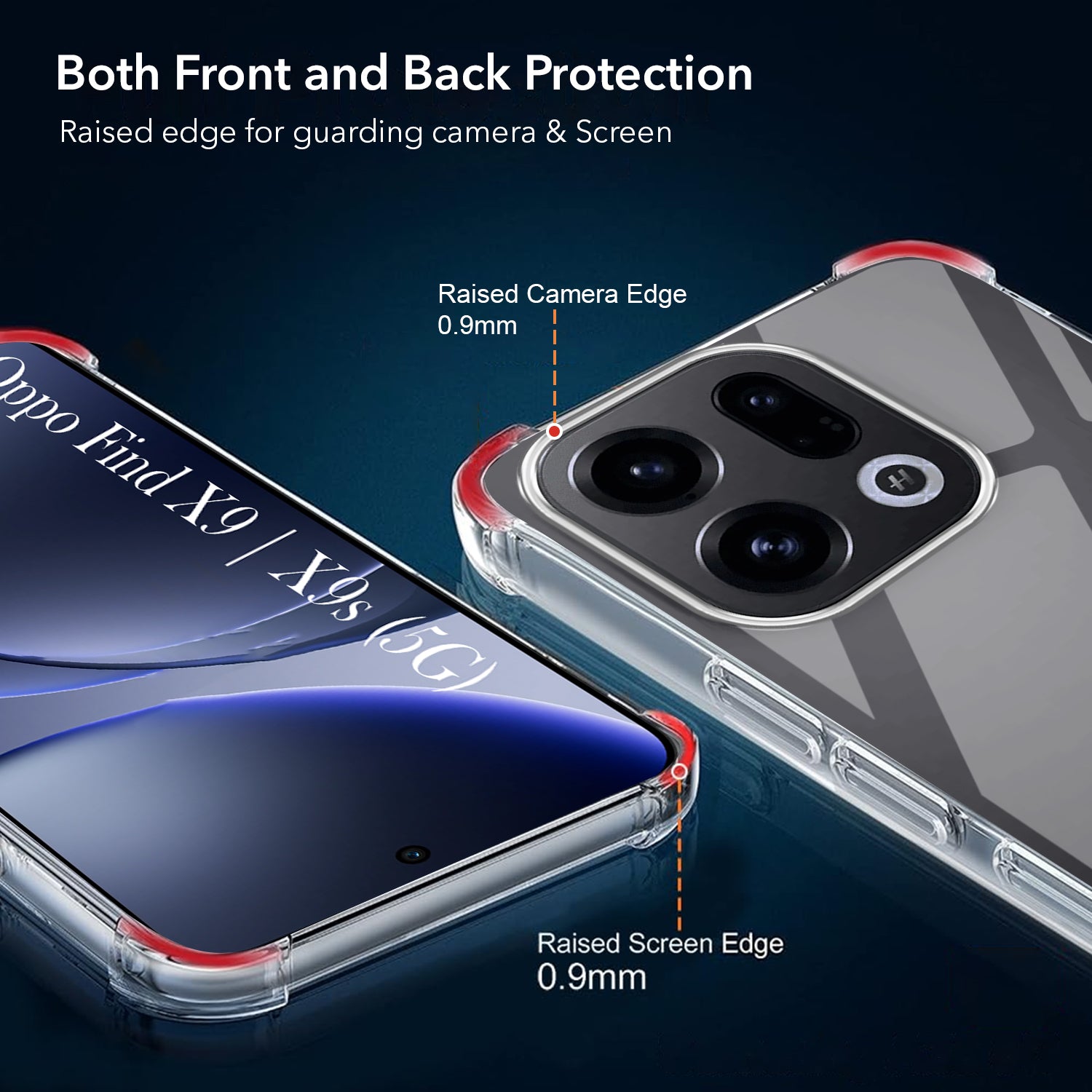 For Oppo Find X9 | Oppo Find X9s Back Cover Shockproof Crystal-Clear (Drop & Camera Protection | Hard Polycarbonate)