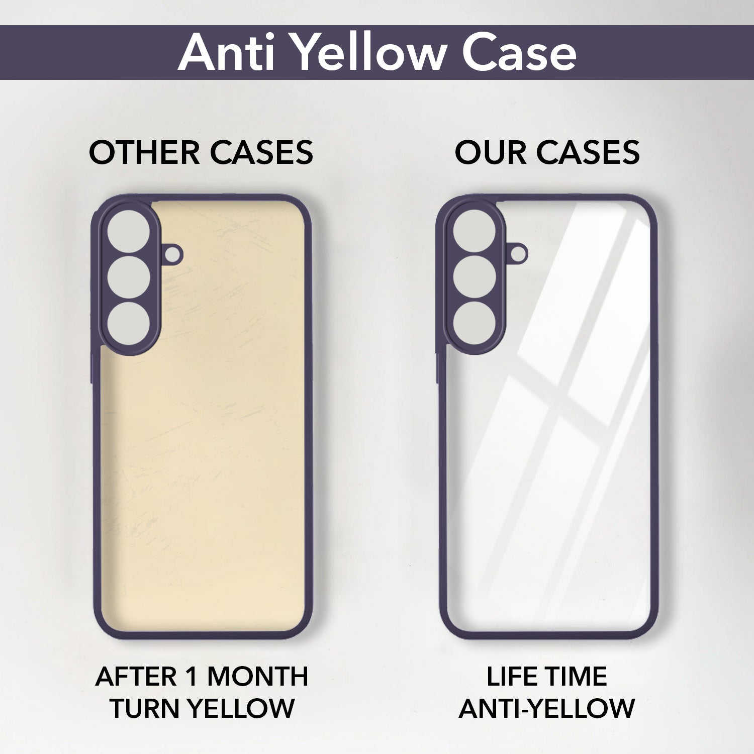 For Samsung Galaxy S26 Plus Back Cover Case Ultra-Hybrid (Lifetime Anti Yellow | Anti Scratch | Crystal Clear Shockproof)