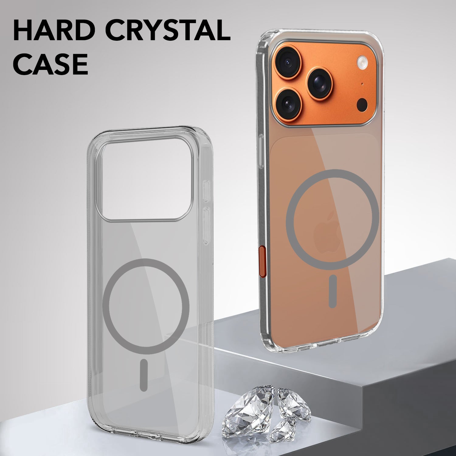 For Apple iPhone 17 Pro Max Lifetime Anti-Yellow MagSafe Compatible Clear (Sleek Hard Crystal | Camera Protection and Shockproof)
