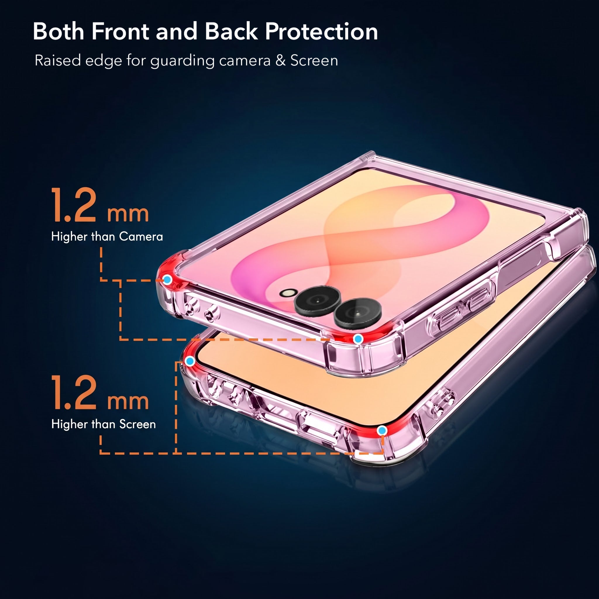 For Samsung Galaxy Z Flip 8 Back Cover (Shockproof Crystal Clear Case |  Drop & Camera Protection | Hard Polycarbonate)