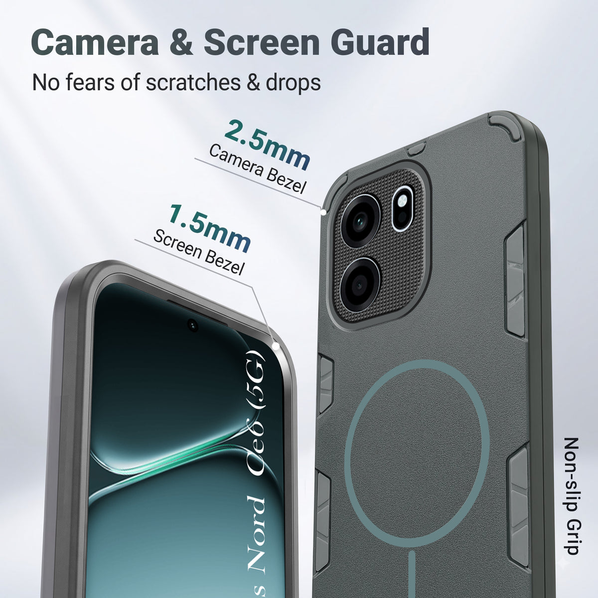 For Oneplus Nord CE 6 Back Cover Case (Slim Hybrid Armor | Shockproof Camera Protection | Rugged Dual Layer)