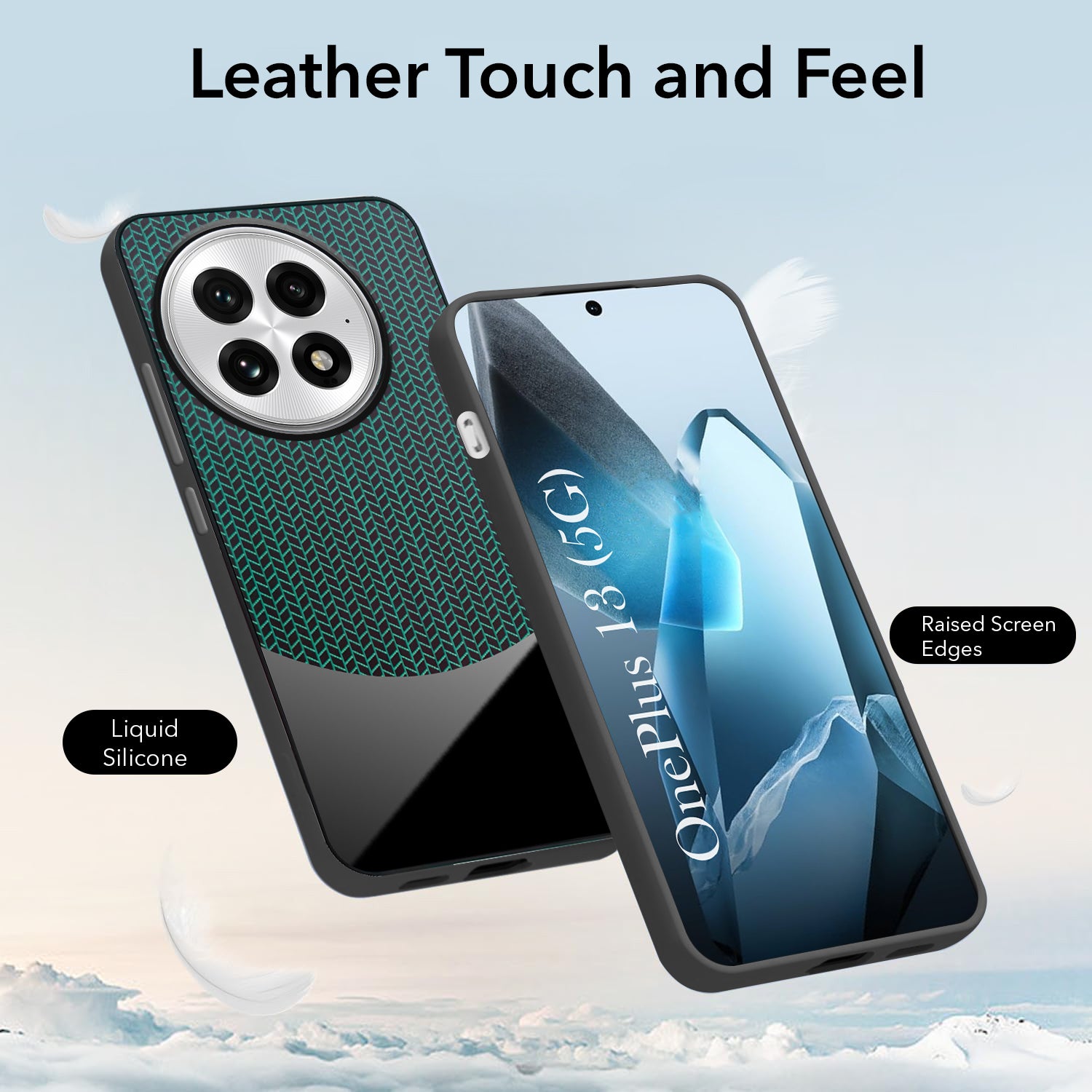 For OnePlus 13 Silicone Finish Back Cover Case (Premium Minimalist Professional Feel | Camera Protection Bump)