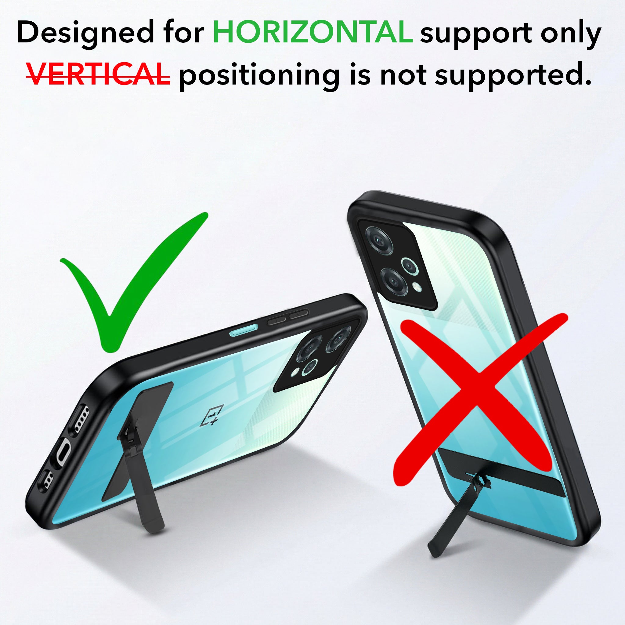 For OnePlus Nord CE 2 Lite 5G Back Cover Case (Built-in Stand | Lifetime Anti Yellow | Kickstand Shockproof | Camera Protection | MagSafe Compatible)