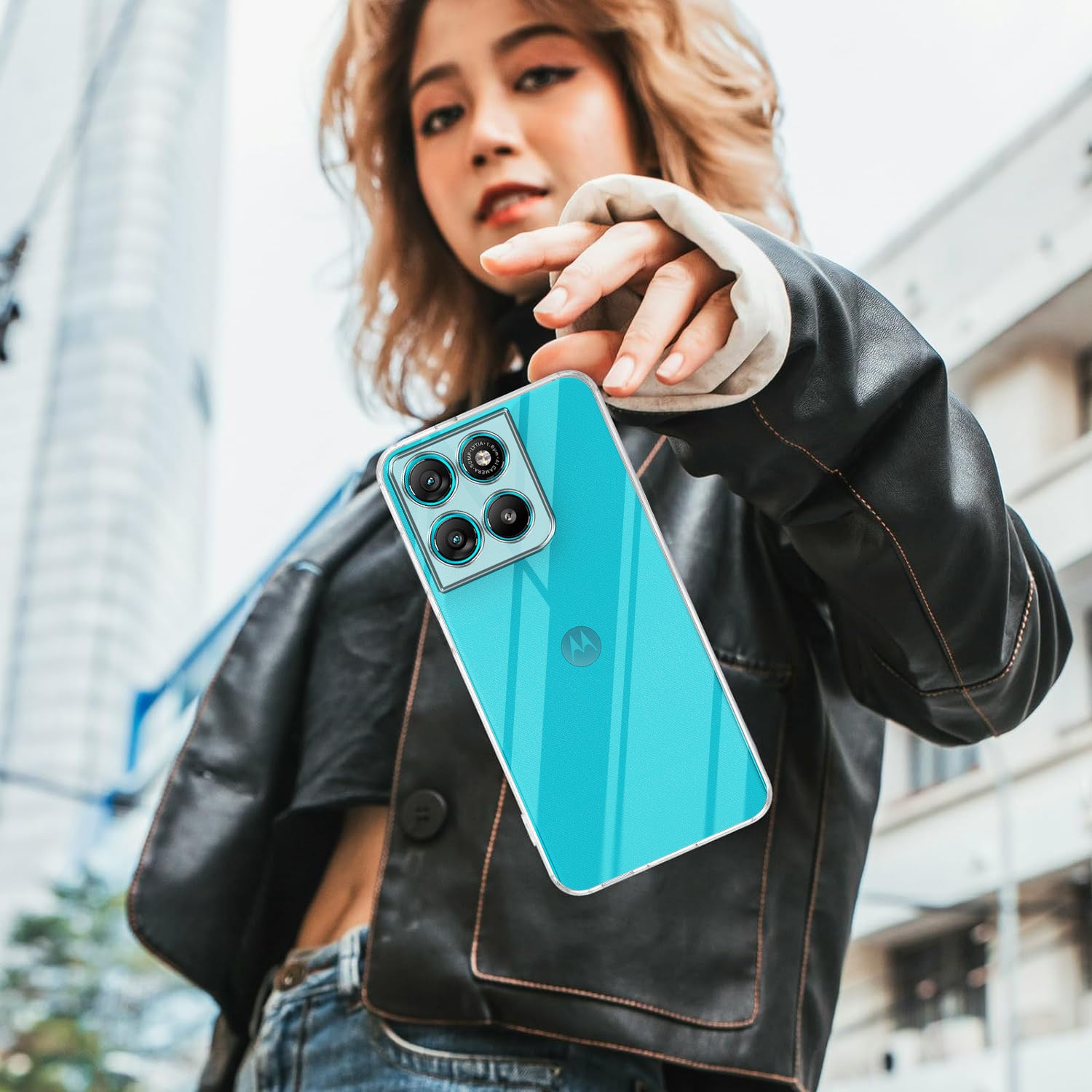 For Motorola Moto G67 Power | G57 Power Silicone Back Cover Case (Clear Shockproof Case with Camera Protection | Soft and Flexible | Transparent)