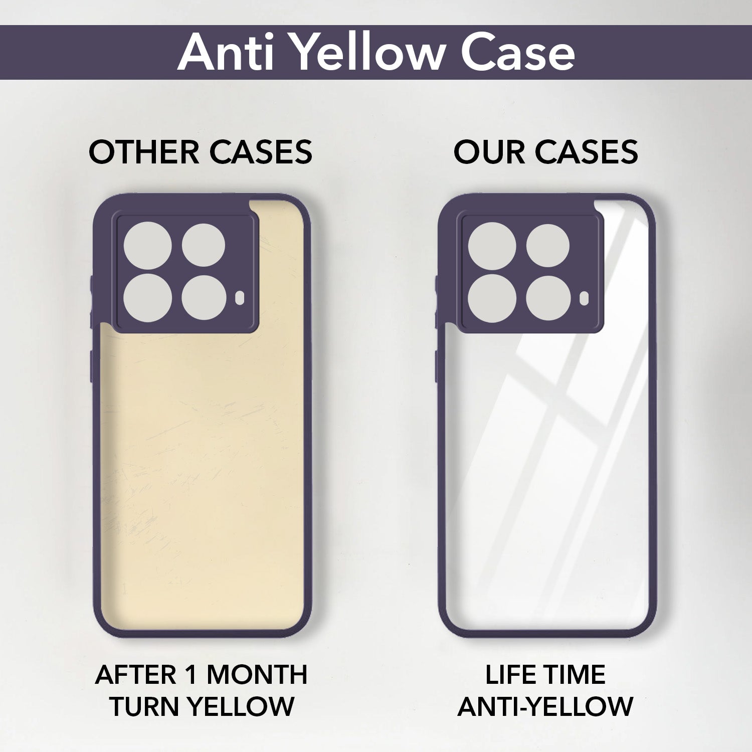 For Infinix Note 40 Back Cover Case (Lifetime Anti Yellow | Anti Scratch | Crystal Clear Shockproof)