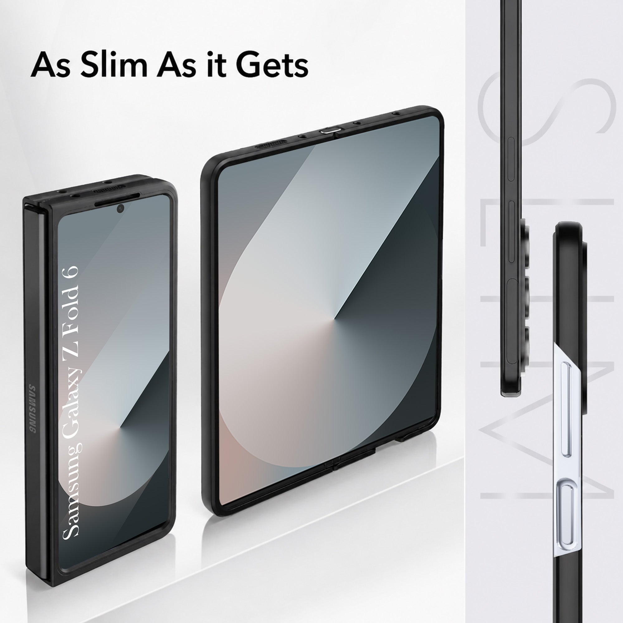 For Samsung Galaxy Z Fold 6 Back Cover Case Leather Finish (MagSafe Wireless Charging Compatible | Inside Microfiber Cloth)