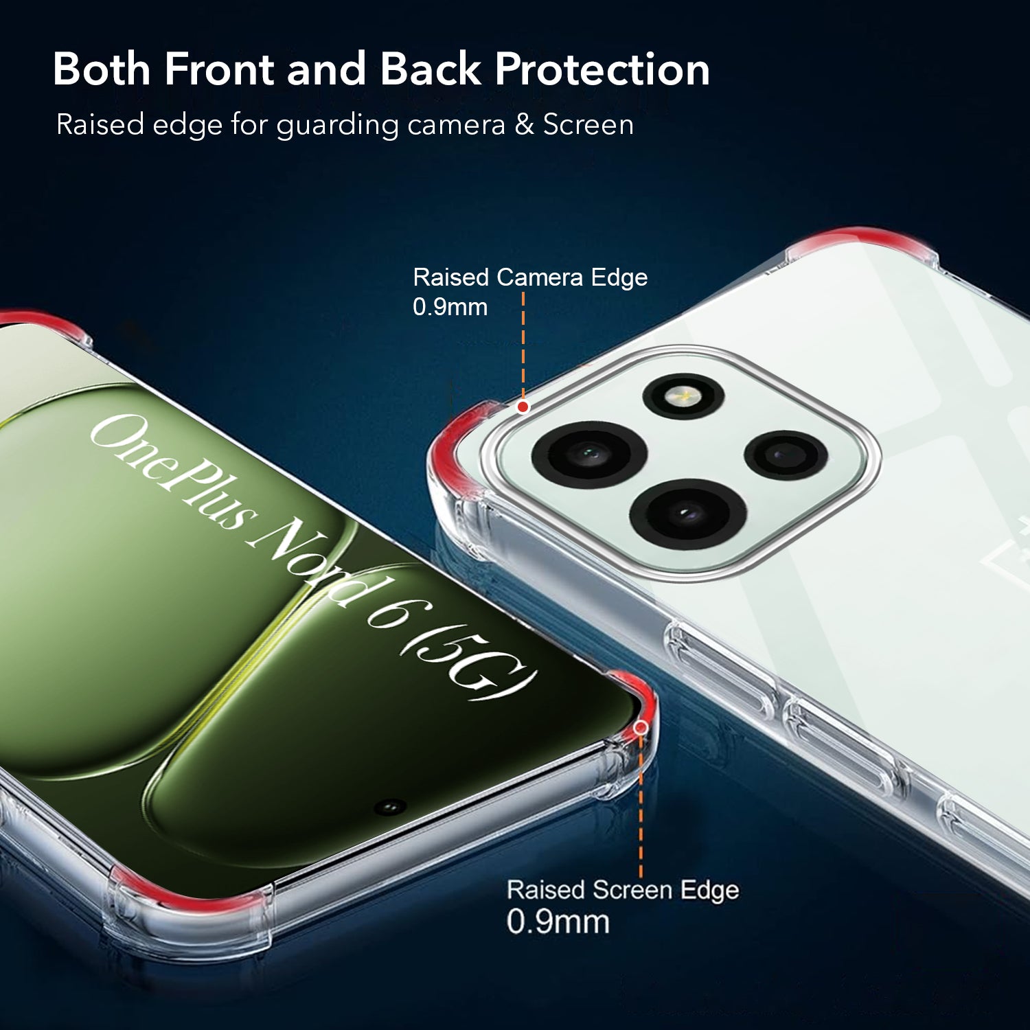 For Oneplus Nord 6 Back Cover Shockproof Crystal-Clear (Drop & Camera Protection | Hard Polycarbonate)