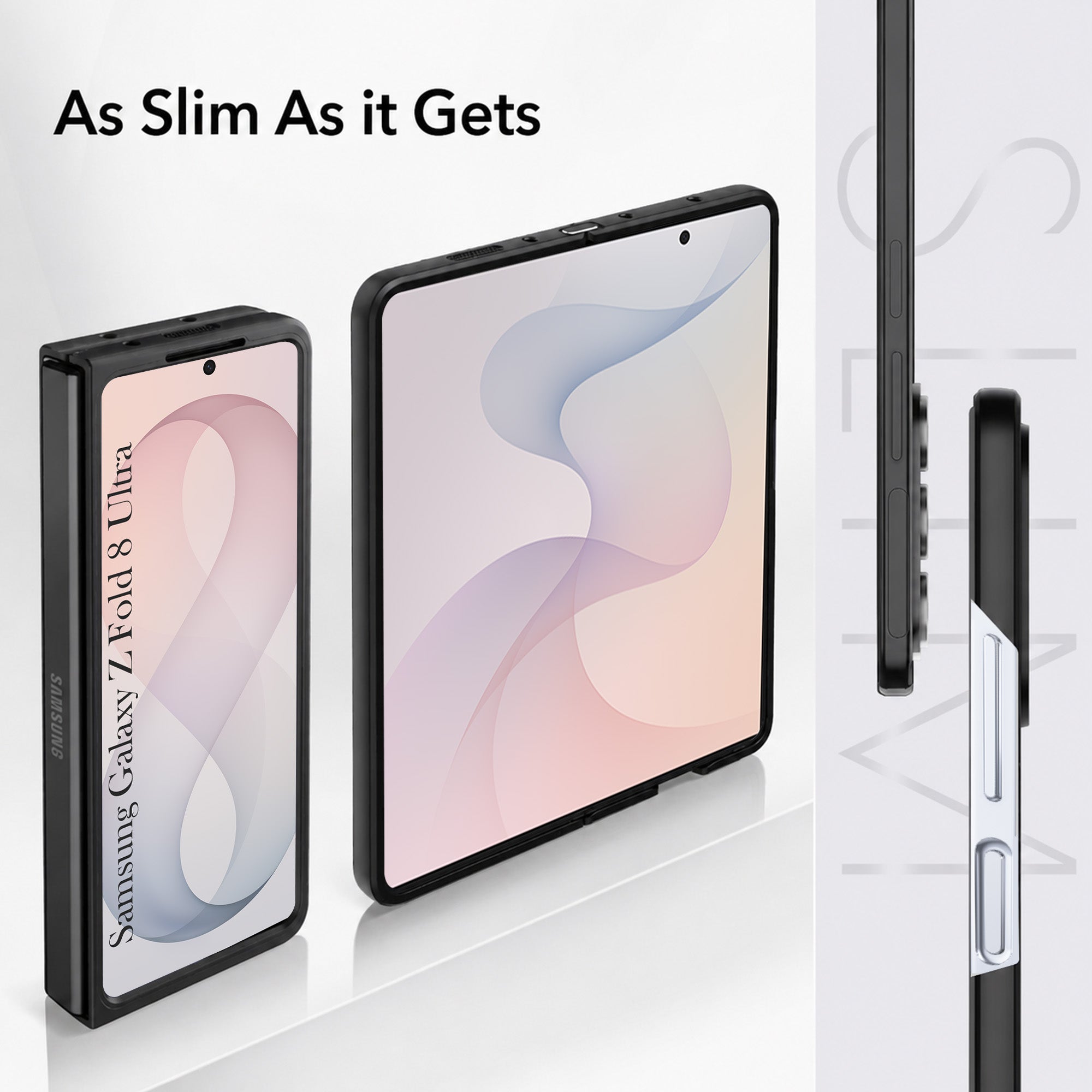 For Samsung Galaxy Z Fold 8 Ultra Back Cover Case Leather Finish (MagSafe Wireless Charging Compatible | Inside Microfiber Cloth)