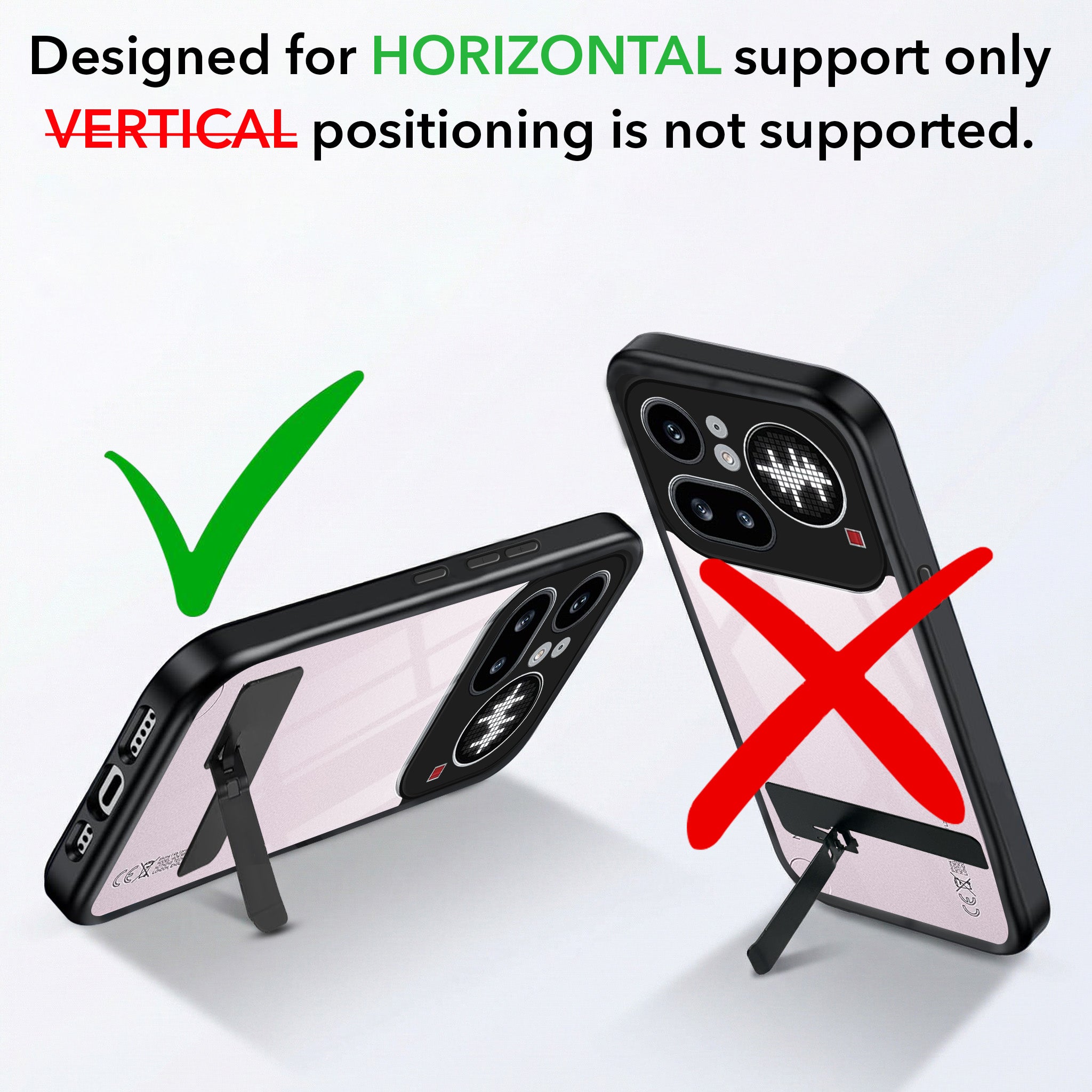 For Nothing Phone 4A Pro 5G Back Cover Case (Built-in Stand | Lifetime Anti Yellow | Kickstand Shockproof | Camera Protection | MagSafe Compatible)