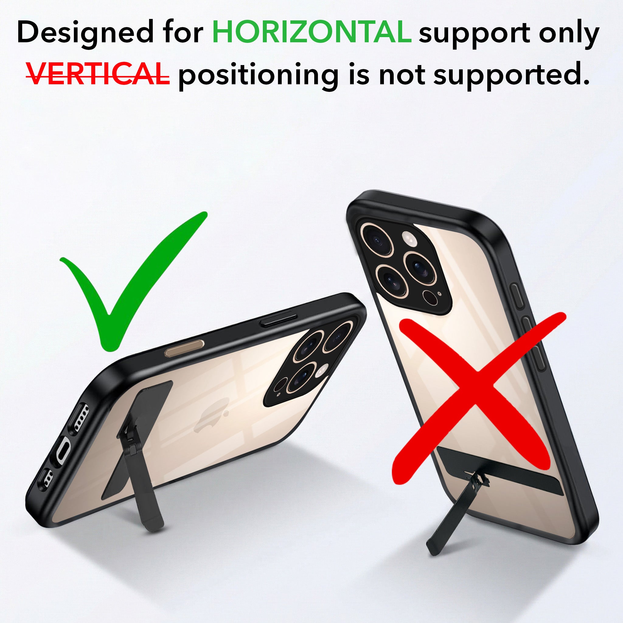 For Apple iPhone 16 Pro Back Cover Case  (Built-in Stand | Lifetime Anti Yellow | Kickstand Shockproof | Camera Protection | MagSafe Compatible)