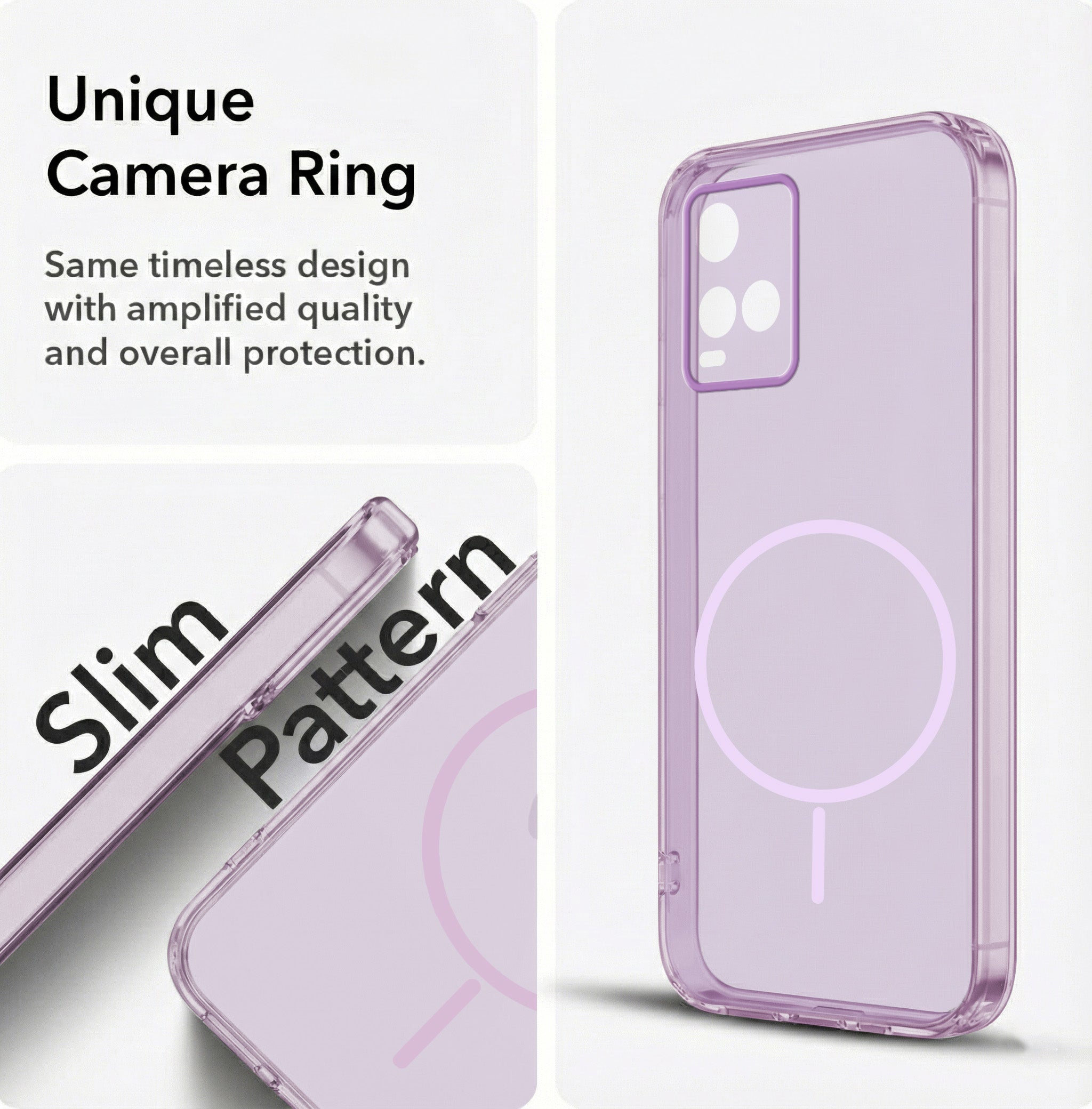 For Vivo Y21e | Vivo Y21A | Vivo Y32 Back Cover Case Silicone (Slim Paper Thin | Camera Protection Bump | Minimalist Professional | Soft Flexible)