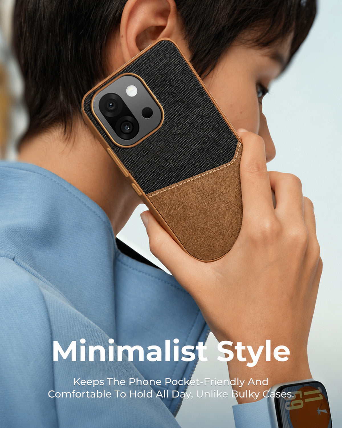 For OnePlus 13s (Dual PU Leather Stitch | Professional Minimalist | Soft and Flexible)