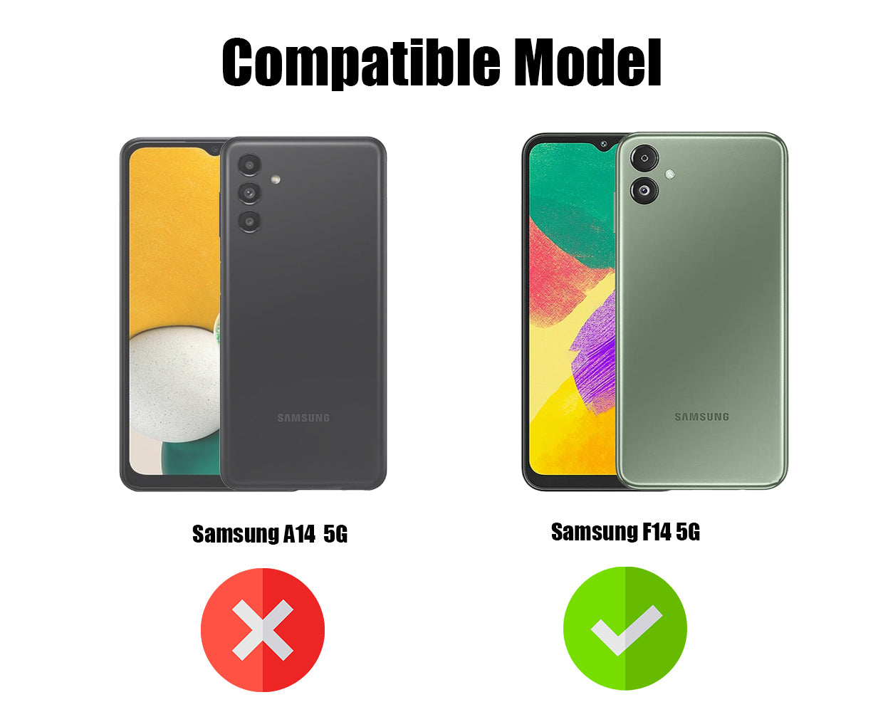 For Samsung Galaxy F14 5G Back Cover Case (Textured Grip Design | Camera Protection | Slim and Light Weight | Soft Touch and Feel)