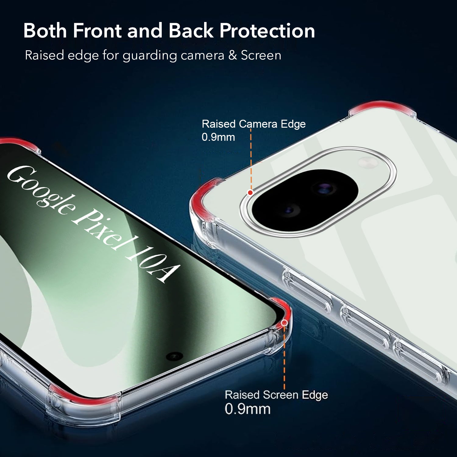 For Google Pixel 10a Back Cover Shockproof Crystal-Clear (Drop & Camera Protection | Hard Polycarbonate)