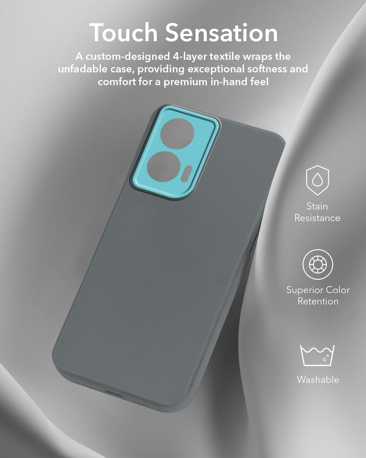 For Motorola Moto Edge 50 Fusion (Dual Color Matte Finish | Full Camera Protection | Sleek and Professional)