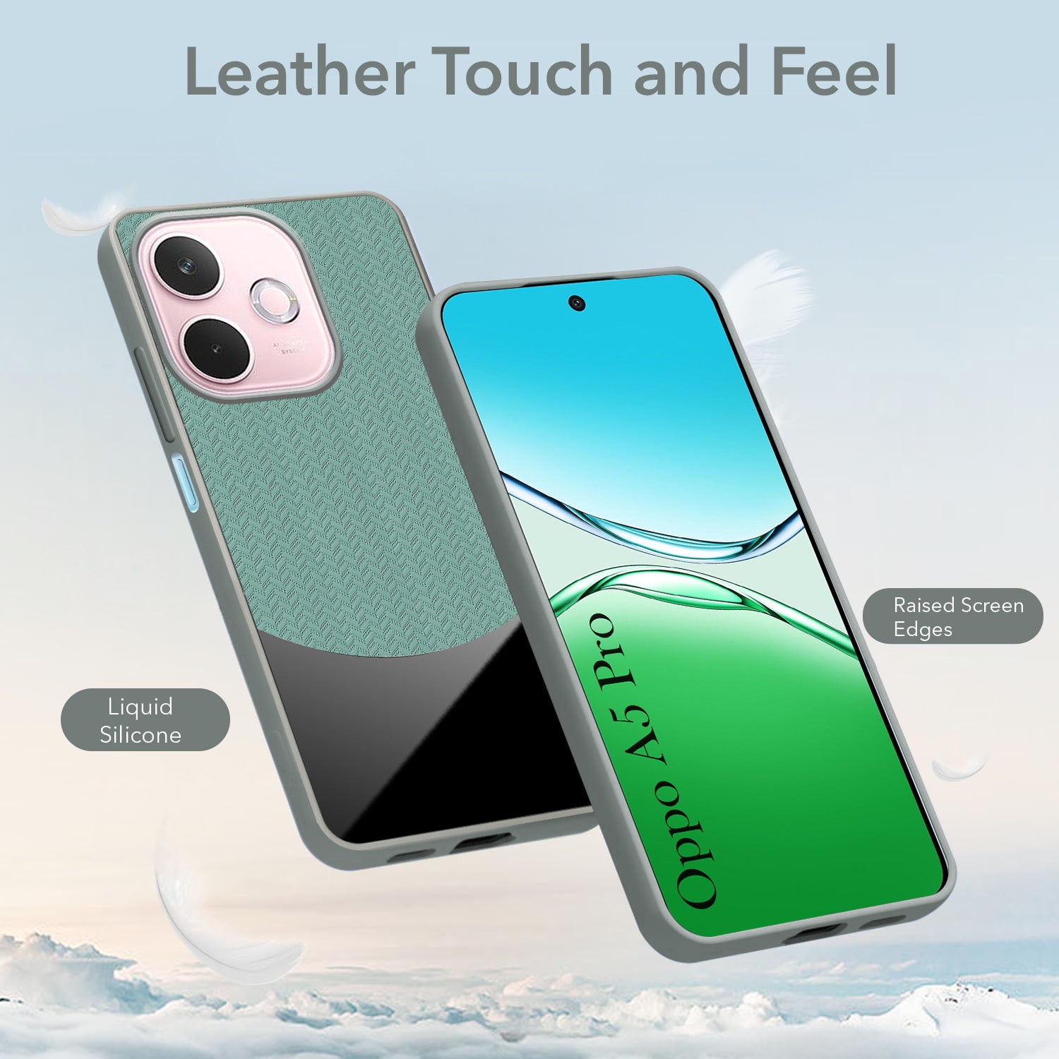 For Oppo A5 Pro Silicone Finish Back Cover Case (Premium Minimalist Professional Feel | Camera Protection Bump)