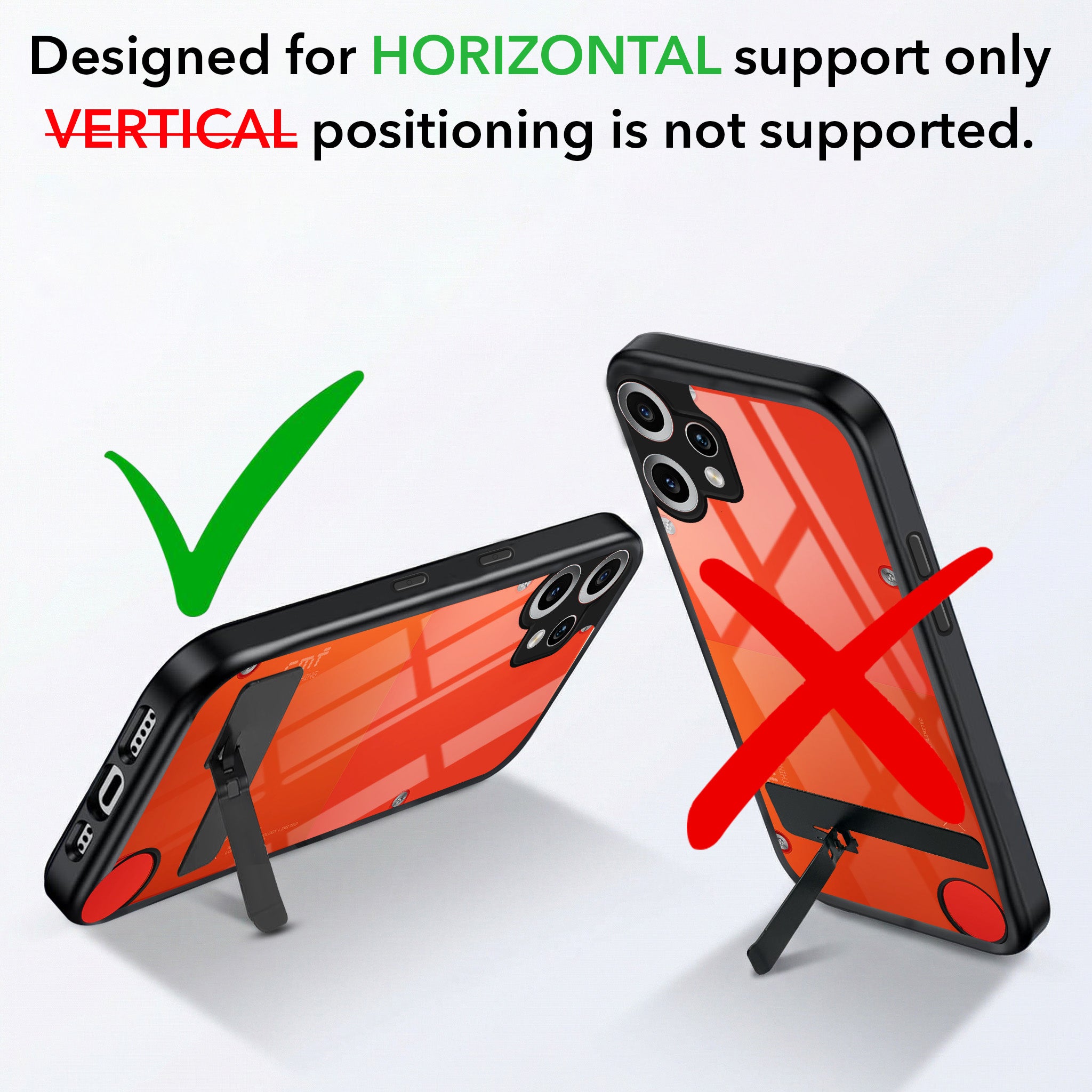 For Nothing CMF Phone 2 Pro Back Cover Case (Built-in Stand | Lifetime Anti Yellow | Kickstand Shockproof | Camera Protection | MagSafe Compatible)