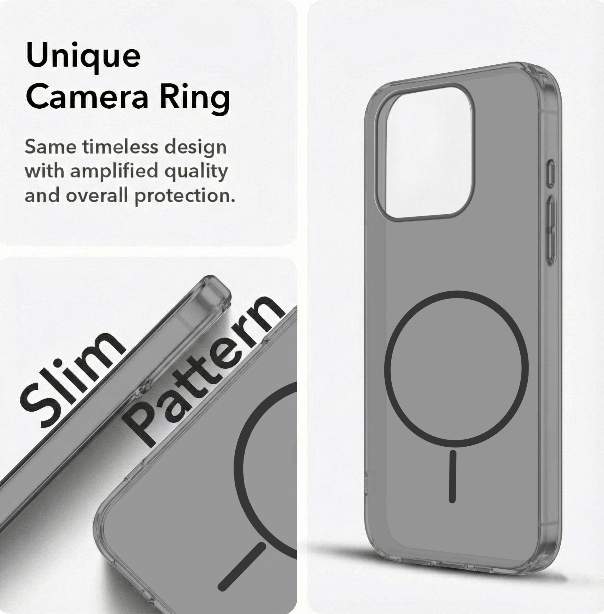 For Apple iPhone 16 Pro Max Back Cover Case Silicone (Slim Paper Thin | Camera Protection Bump | Minimalist Professional | Soft Flexible)