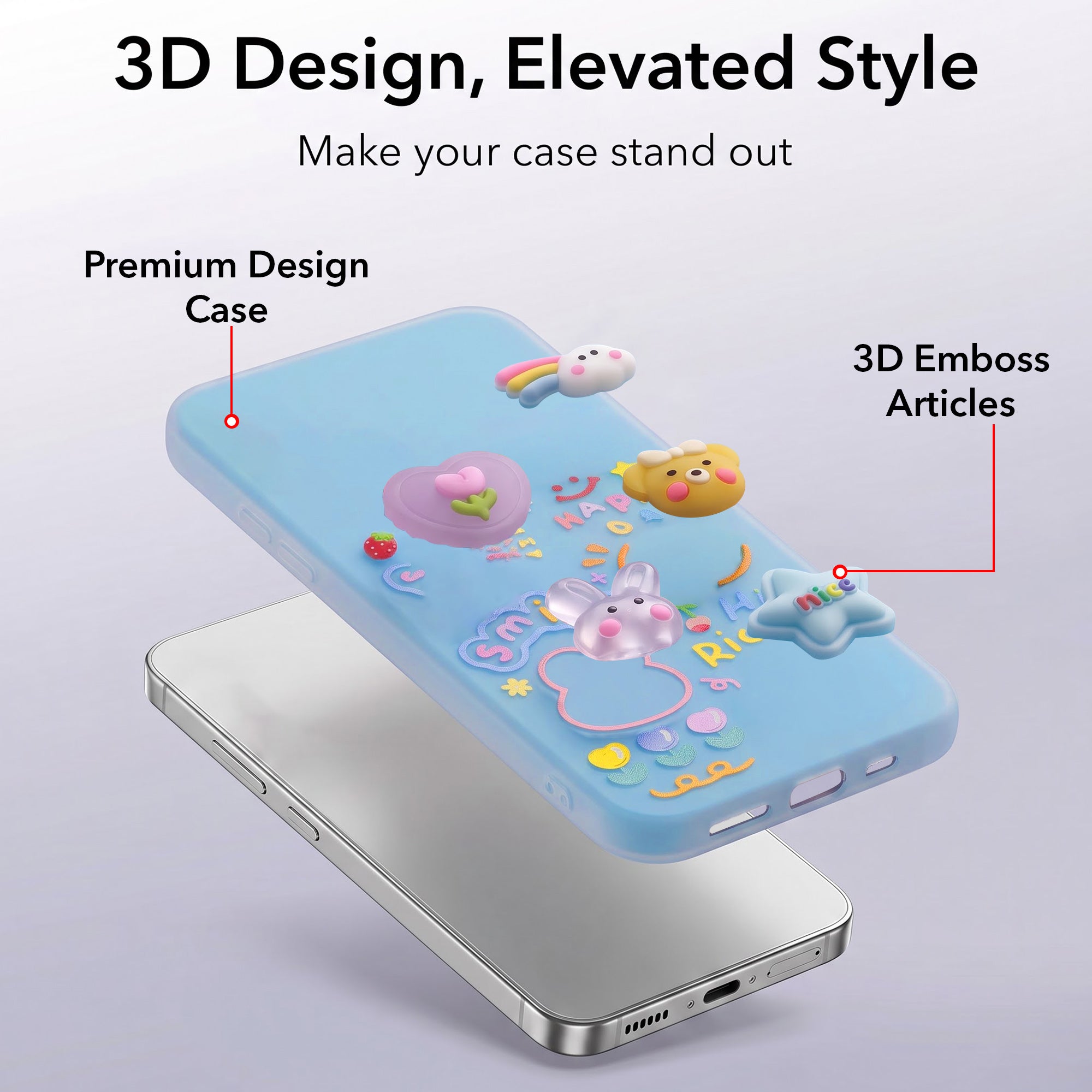 For Realme 16T 5G Back Cover Case (3D Cute Cartoons | Hard Back Side Soft | Matte Premium Finish | HD Printing)