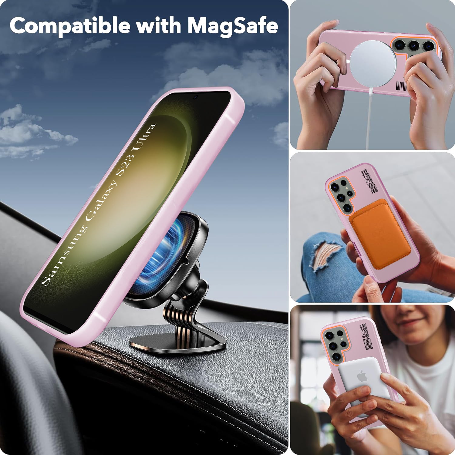 For Samsung Galaxy S23 Ultra 5G Back Cover Case (Soft Touch | Camera Bump Protection | MagSafe Compatible | Matte Finish)