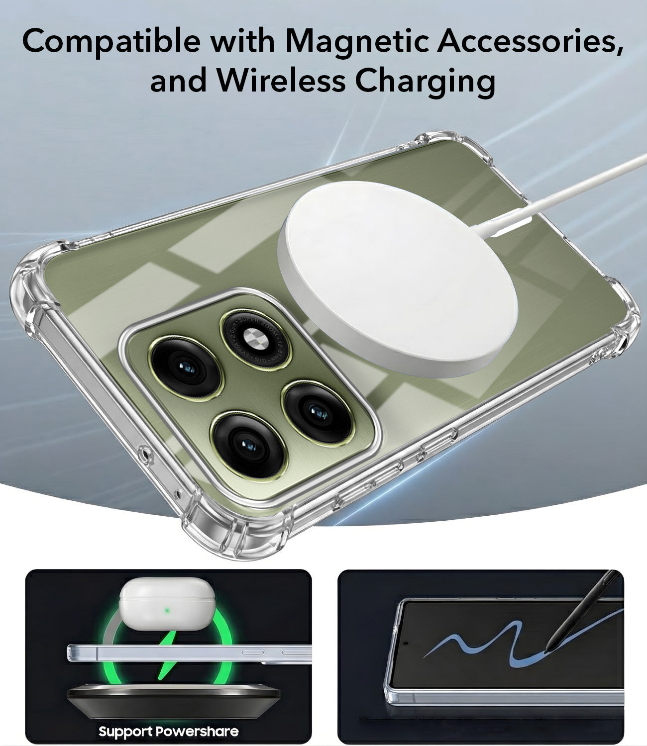 For Motorola Moto Edge 70 Pro Back Cover Shockproof Crystal-Clear (Magsafe Wireless Support | Drop & Camera Protection | Hard Polycarbonate)