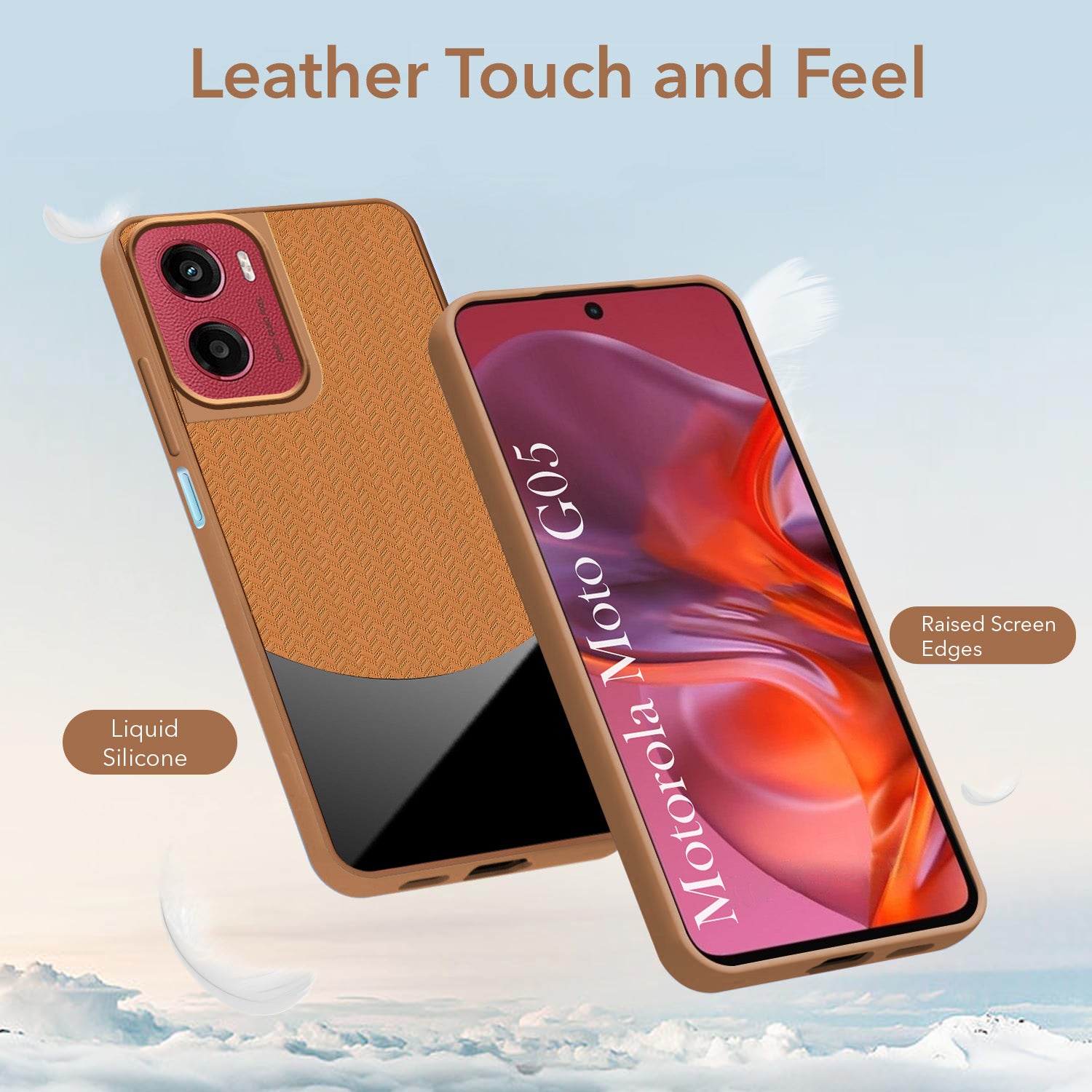 For Motorola Moto G05 Silicone Finish Back Cover Case (Premium Minimalist Professional Feel | Camera Protection Bump)