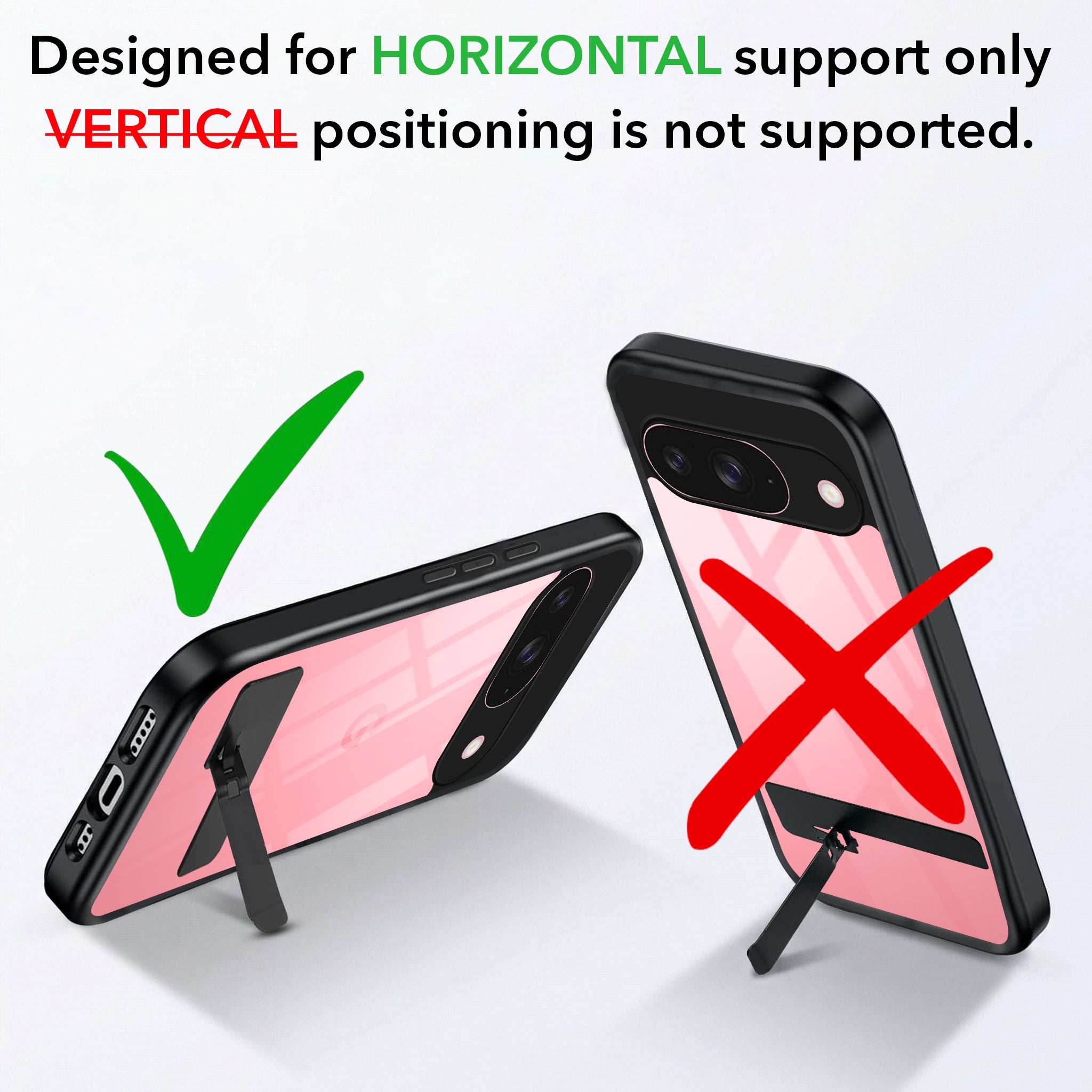 For Google Pixel 9 Back Cover Case (Built-in Stand | Lifetime Anti Yellow | Kickstand Shockproof | Camera Protection | MagSafe Compatible)