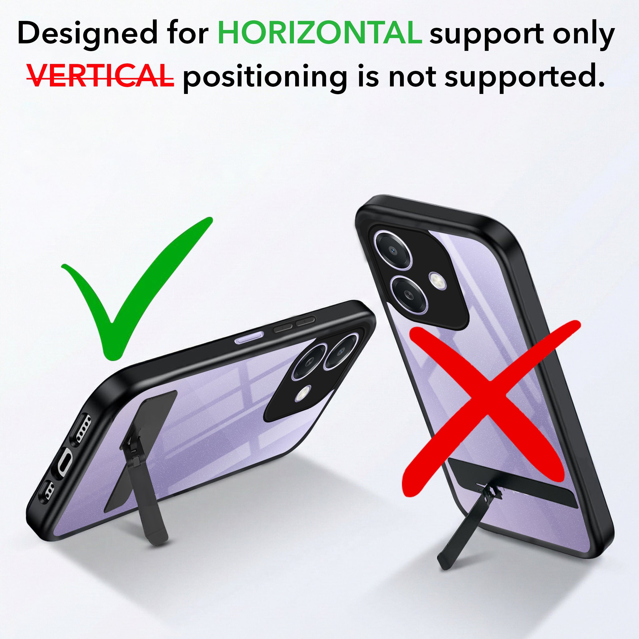 For Oppo A3X (4G/5G) | Oppo A3 5G Back Cover Case (Built-in Stand | Lifetime Anti Yellow | Kickstand Shockproof | Camera Protection | MagSafe Compatible)