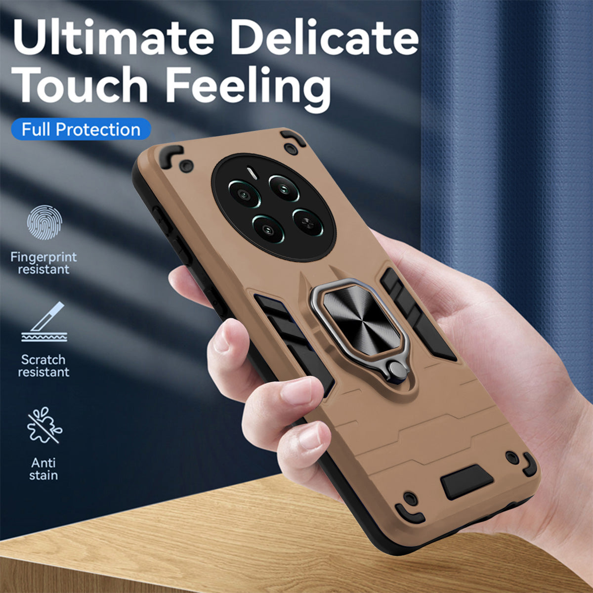 For Realme Narzo 70 Pro Back Cover Case (Shockproof Polycarbonate Dual Layer Hybrid Armor)