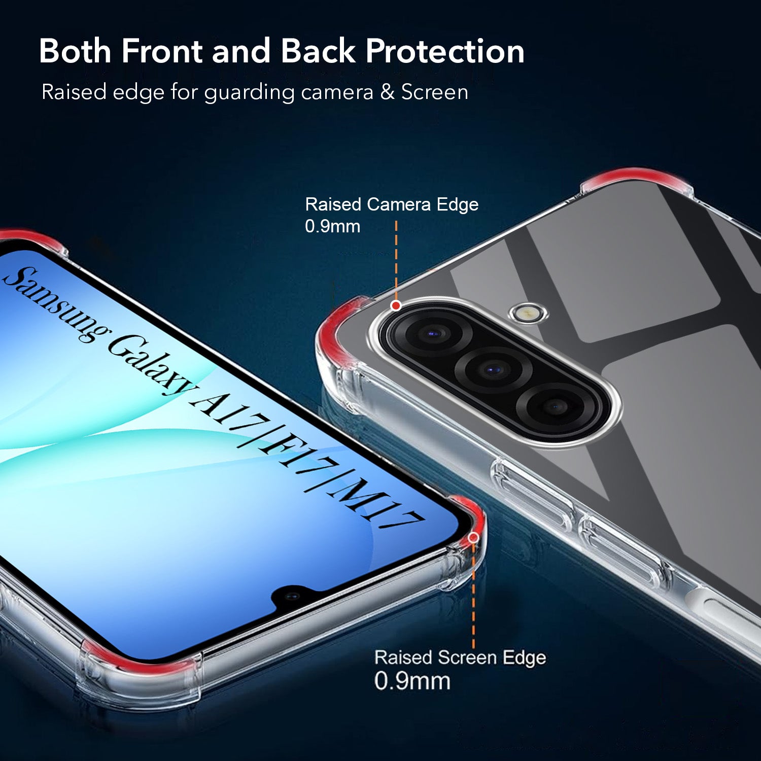 For Samsung Galaxy A17 | Samsung F17 | Samsung M17 Back Cover Shockproof Crystal-Clear 5G (Drop & Camera Protection | Hard Polycarbonate)