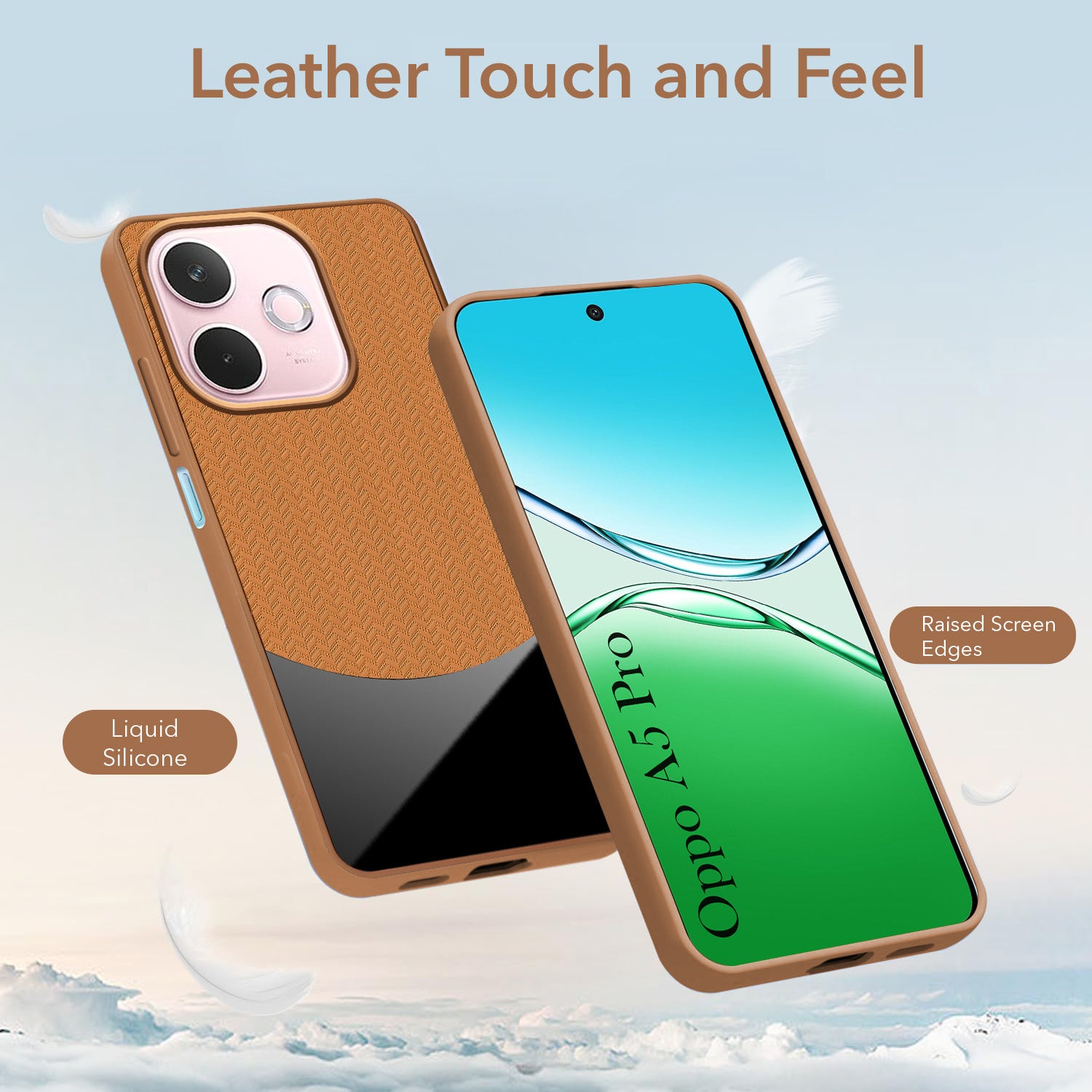 For Oppo A5 Pro Silicone Finish Back Cover Case (Premium Minimalist Professional Feel | Camera Protection Bump)