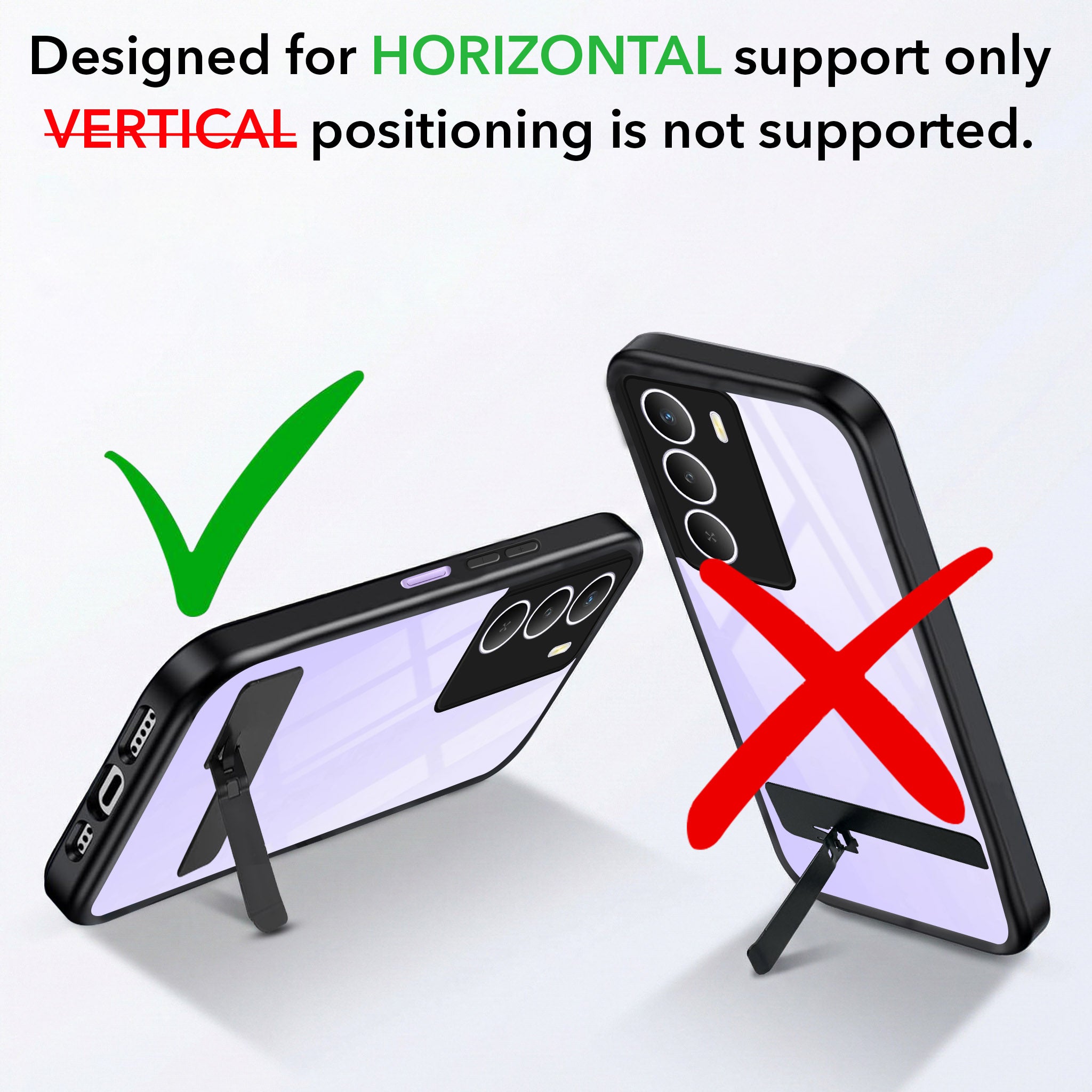 For Realme Narzo 80 Lite 5G Back Cover Case (Built-in Stand | Lifetime Anti Yellow | Kickstand Shockproof | Camera Protection | MagSafe Compatible)