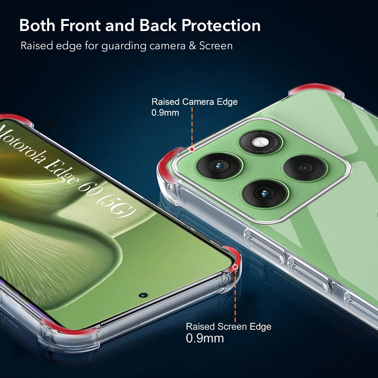 For Motorola Moto Edge 60 Back Cover ( Drop & Camera Protection | Hard Polycarbonate)