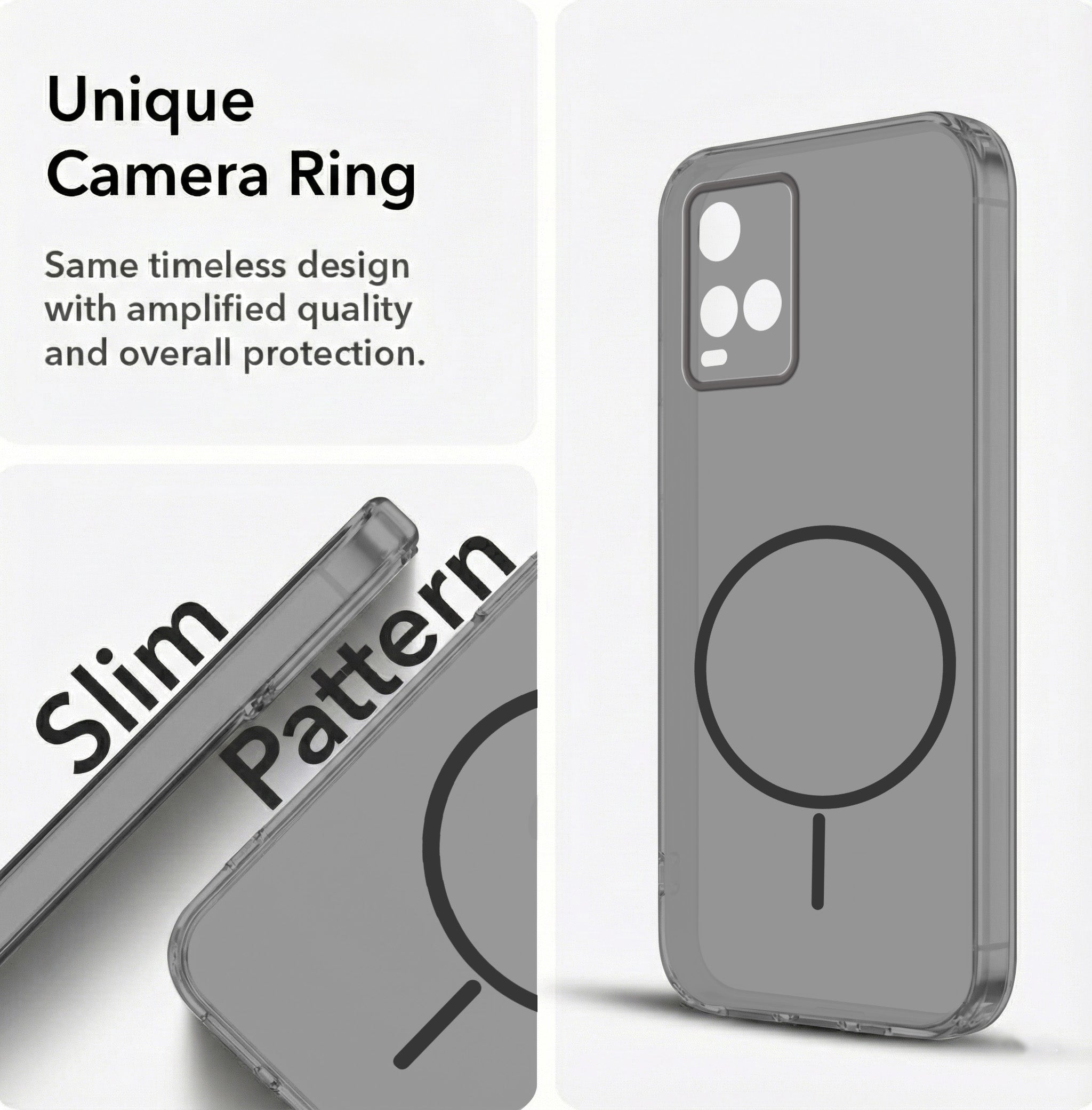 For Vivo Y21e | Vivo Y21A | Vivo Y32 Back Cover Case Silicone (Slim Paper Thin | Camera Protection Bump | Minimalist Professional | Soft Flexible)