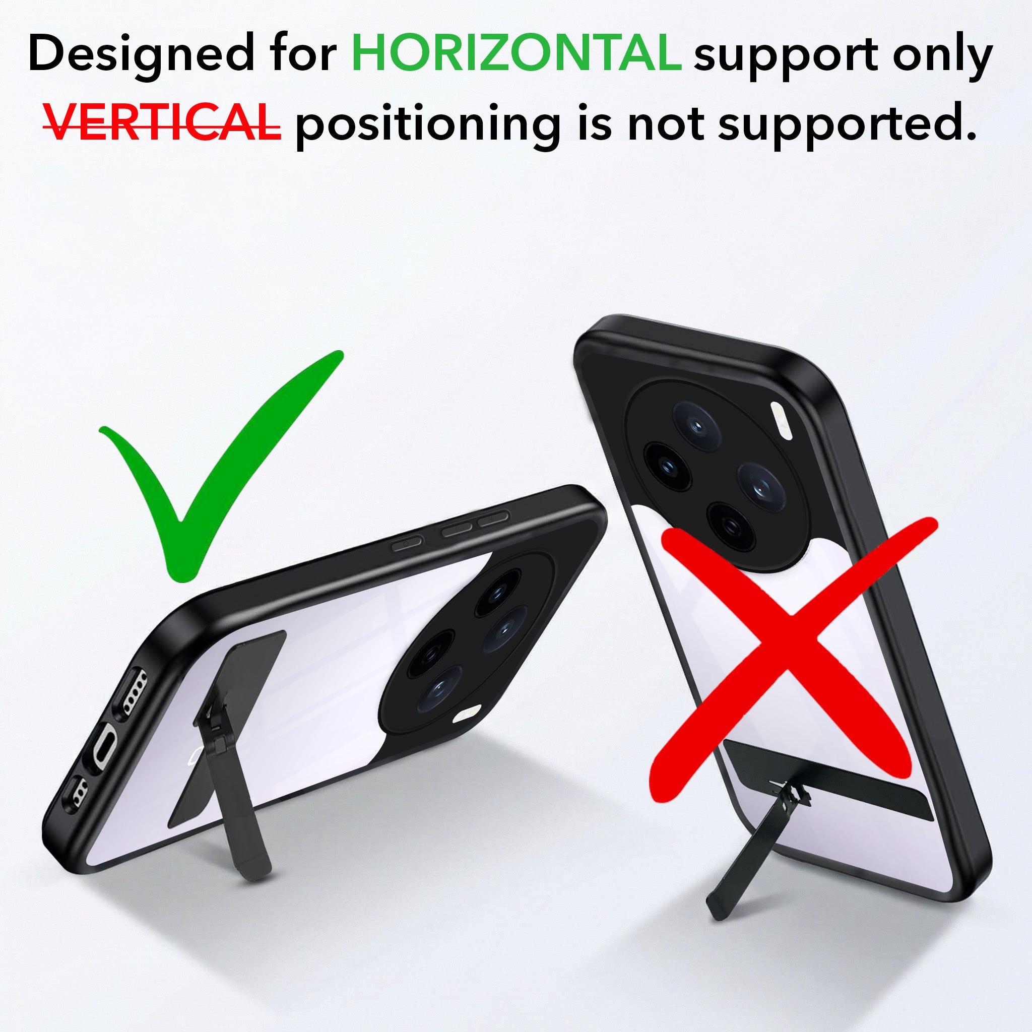 For Vivo X200T Back Cover Case (Built-in Stand | Lifetime Anti Yellow | Kickstand Shockproof | Camera Protection | MagSafe Compatible)