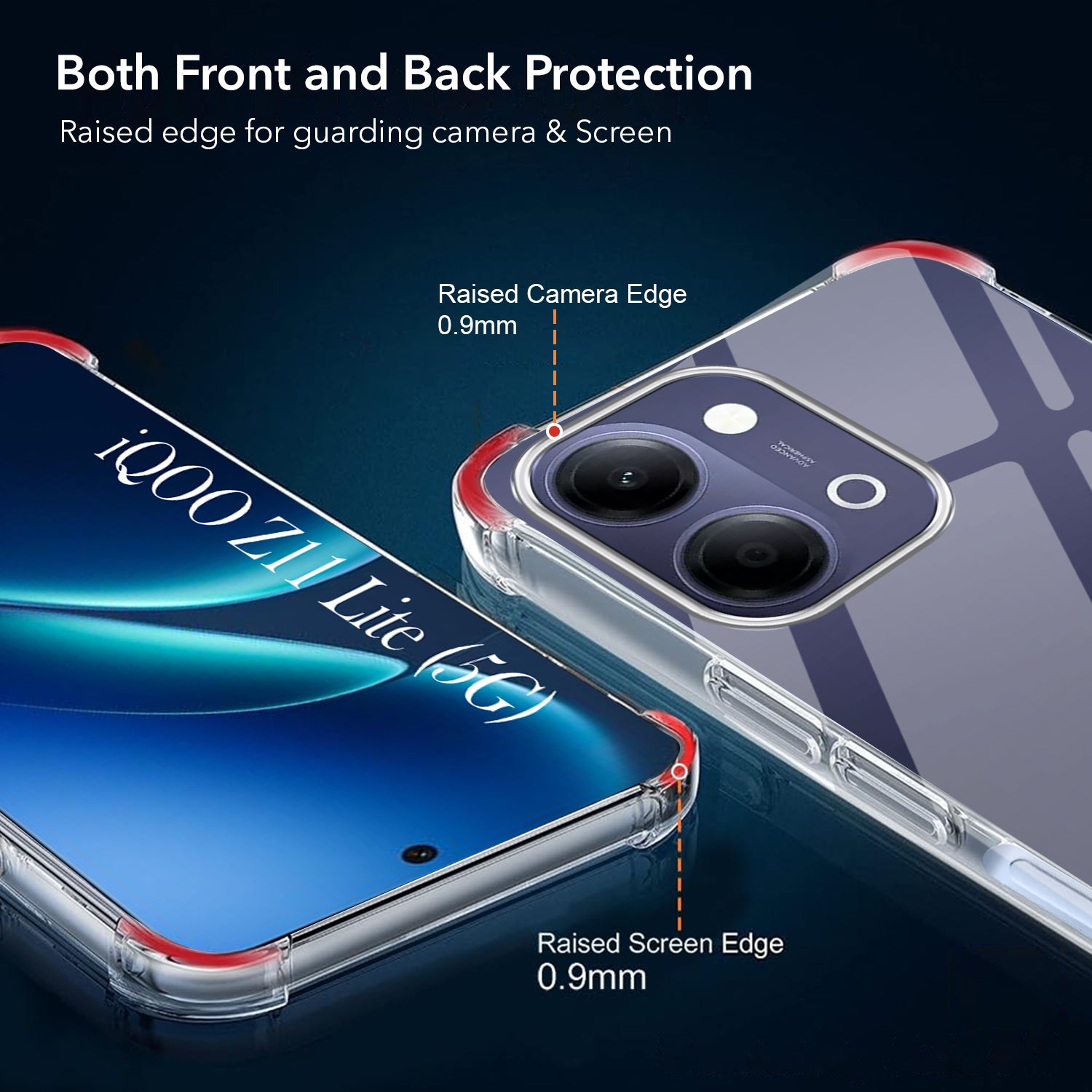 For Vivo iQOO Z11 Lite Back Cover Shockproof Crystal-Clear (Drop & Camera Protection | Hard Polycarbonate)